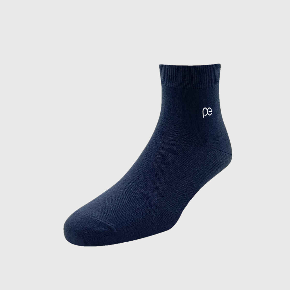 Peter England Men's Solid Cotton Socks | Navy - Free Size