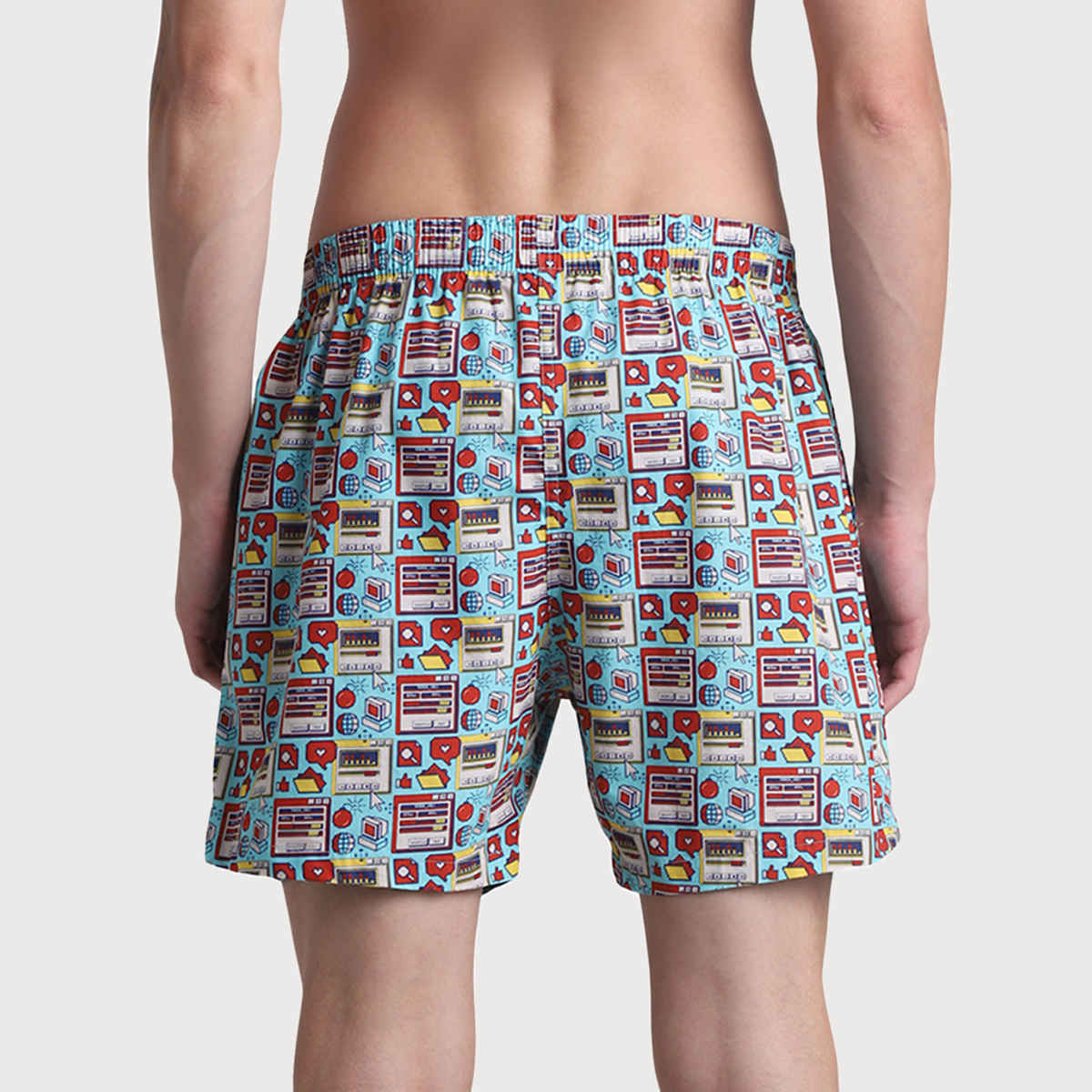 JACK & JONES Men's Chit Chat Boxer | Blue Topaz - L