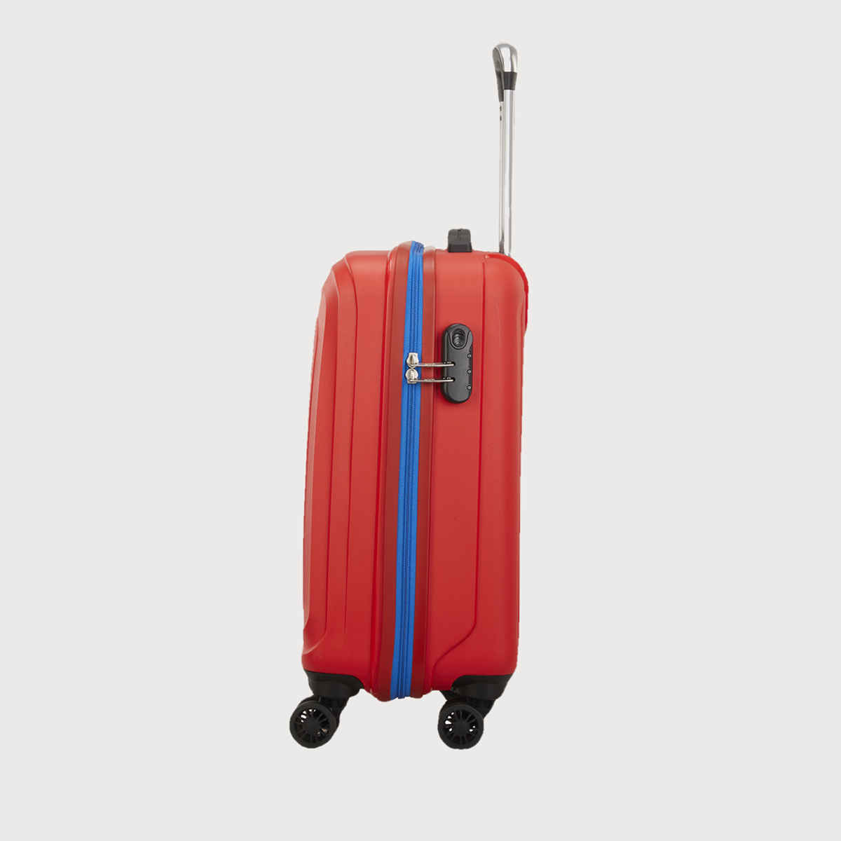 VIP Unisex Solid Polycarbonate 35 L Retractable Trolley Bag | Fierry Red - 55 cm