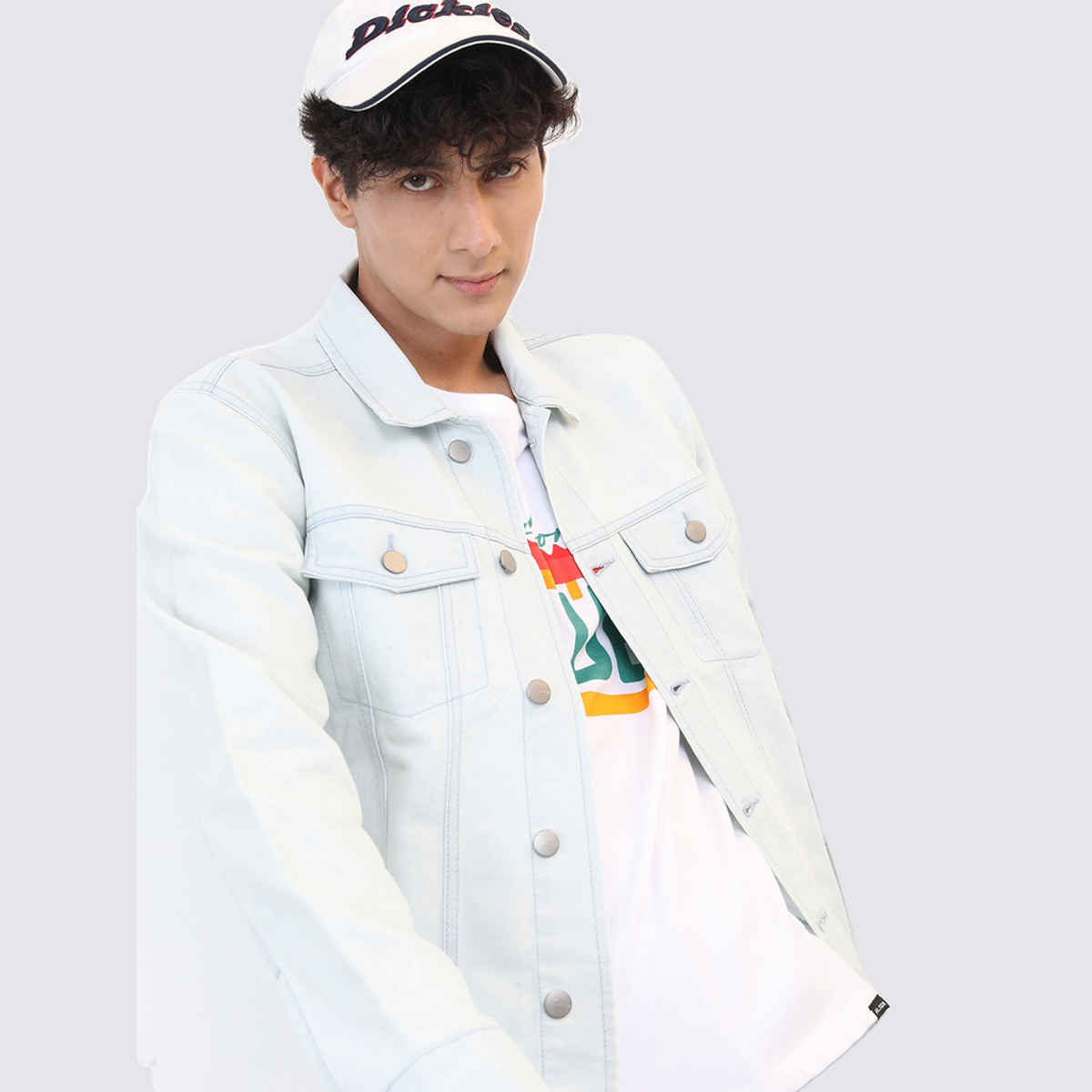 Ketch Men's Washed Denim Jacket | Blue - M