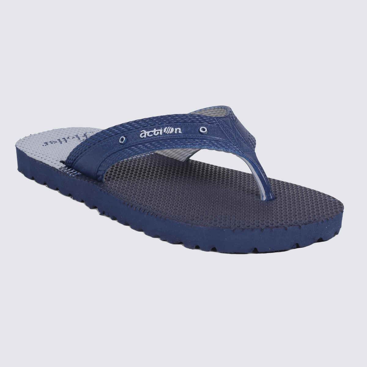 Action Men's Gfl-3804 Slippers | Evening Walk | Bathroom | Room Slippers | Blue and Grey - UK 9