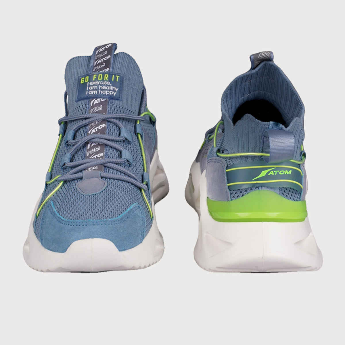 Atom Men's Casual Sneakers - UK 7 | Blue