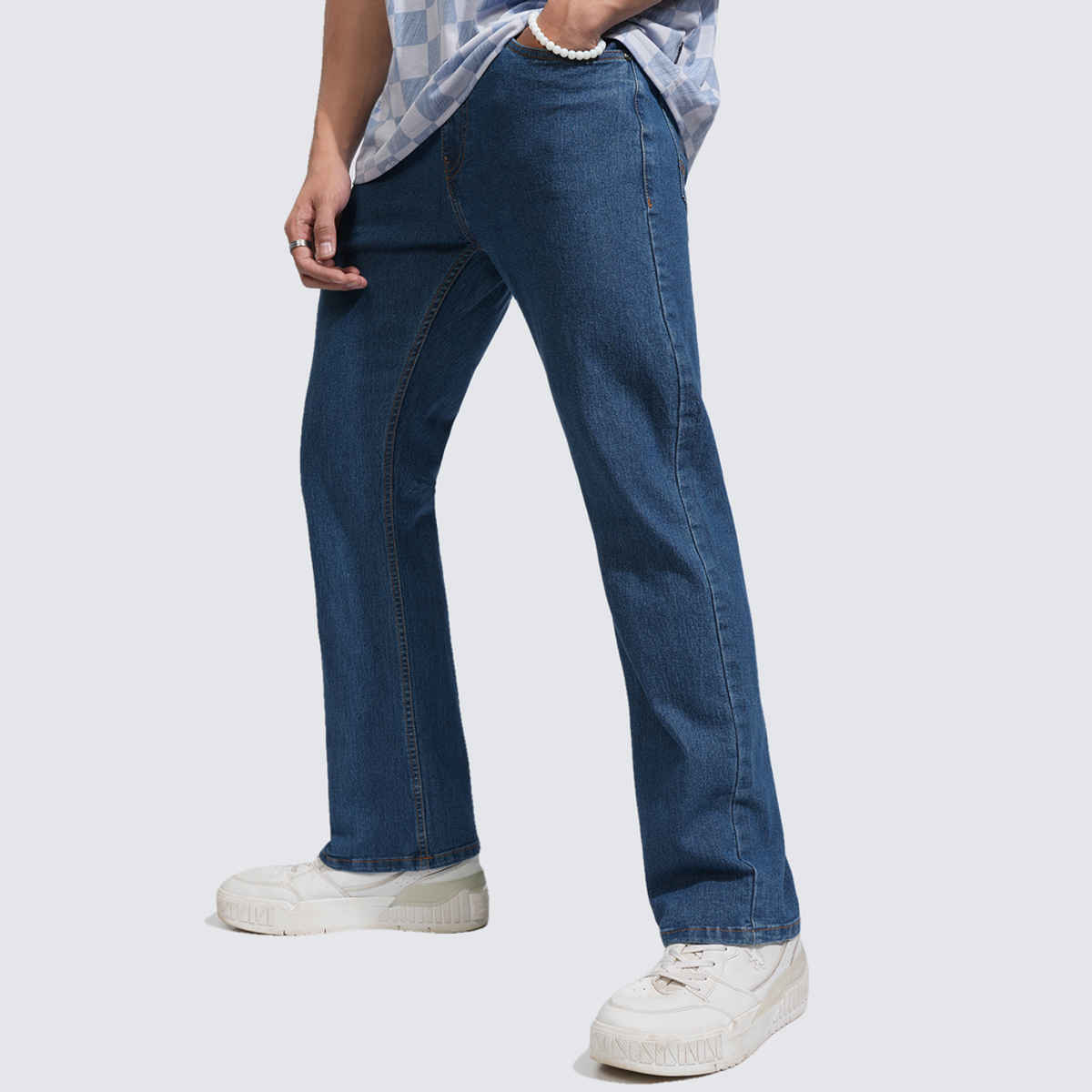 Highlander Men's Straight Fit Jeans | Light Blue - 30