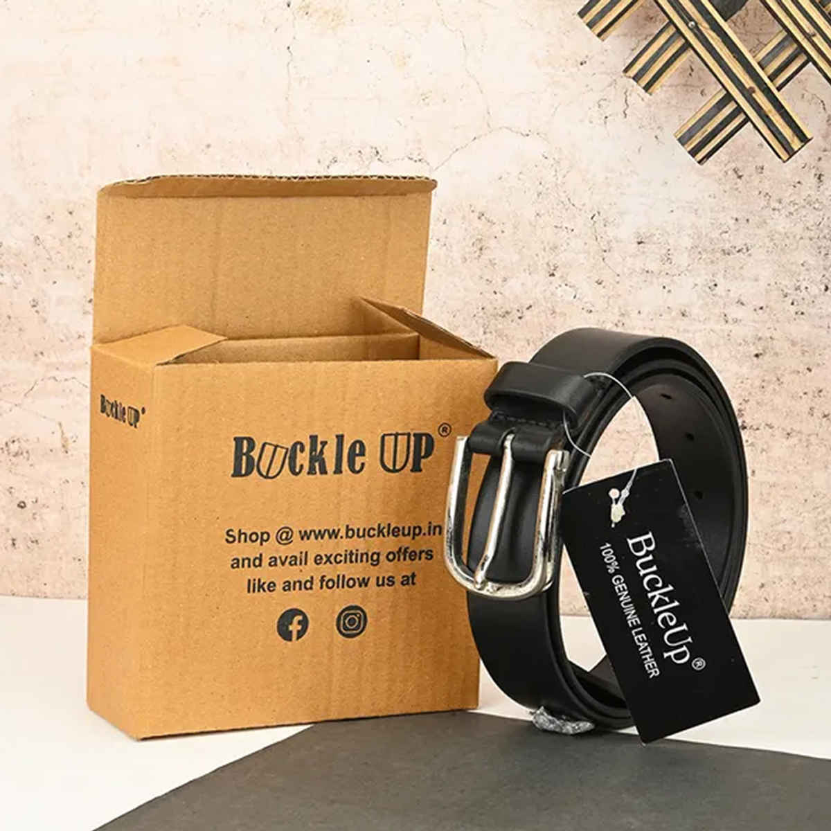 Buckleup Men's Belt | Model-Bublt2807 | Brown - 38