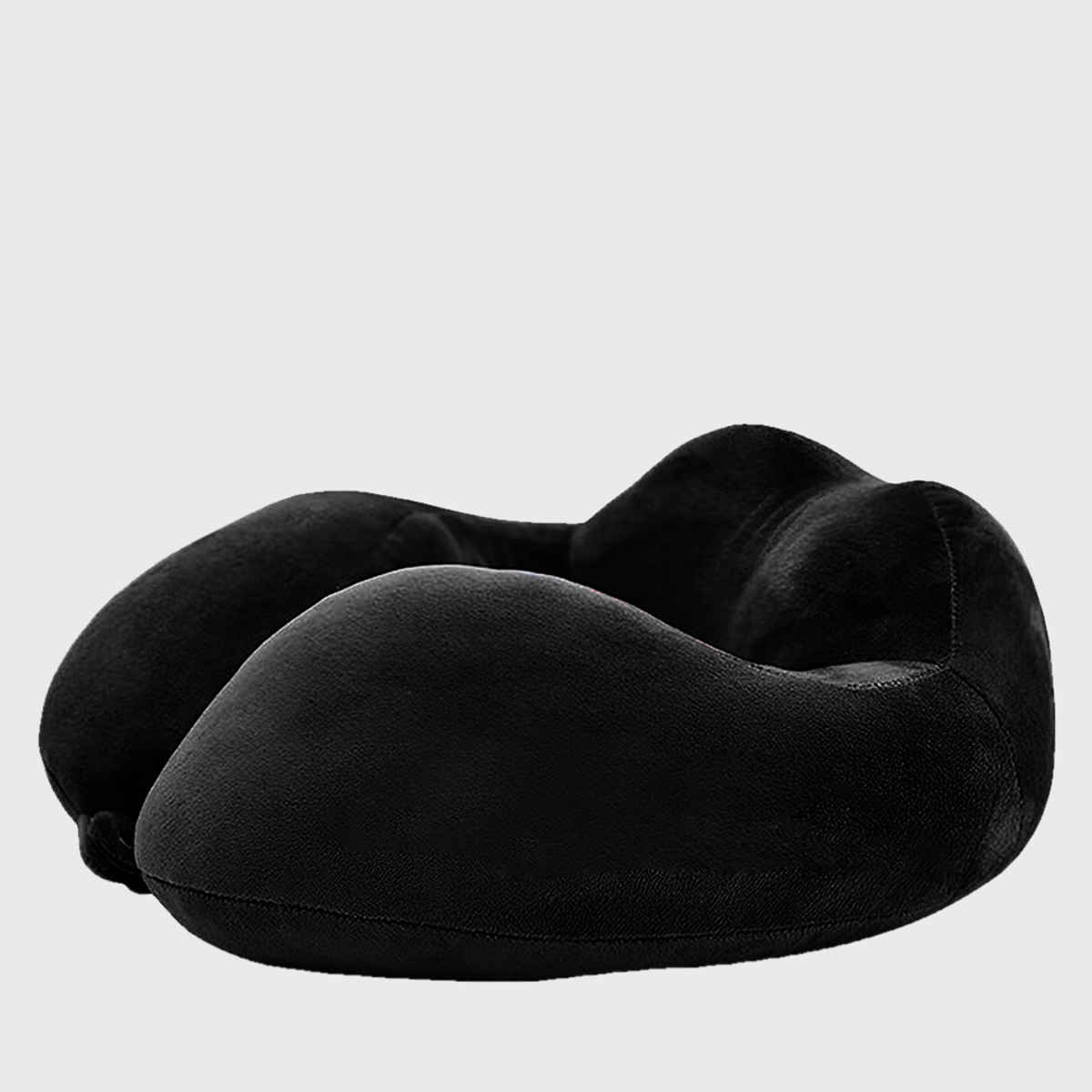 Billebon Premium Fibre Filled Travel Neck Pillow | Round Shape | Black