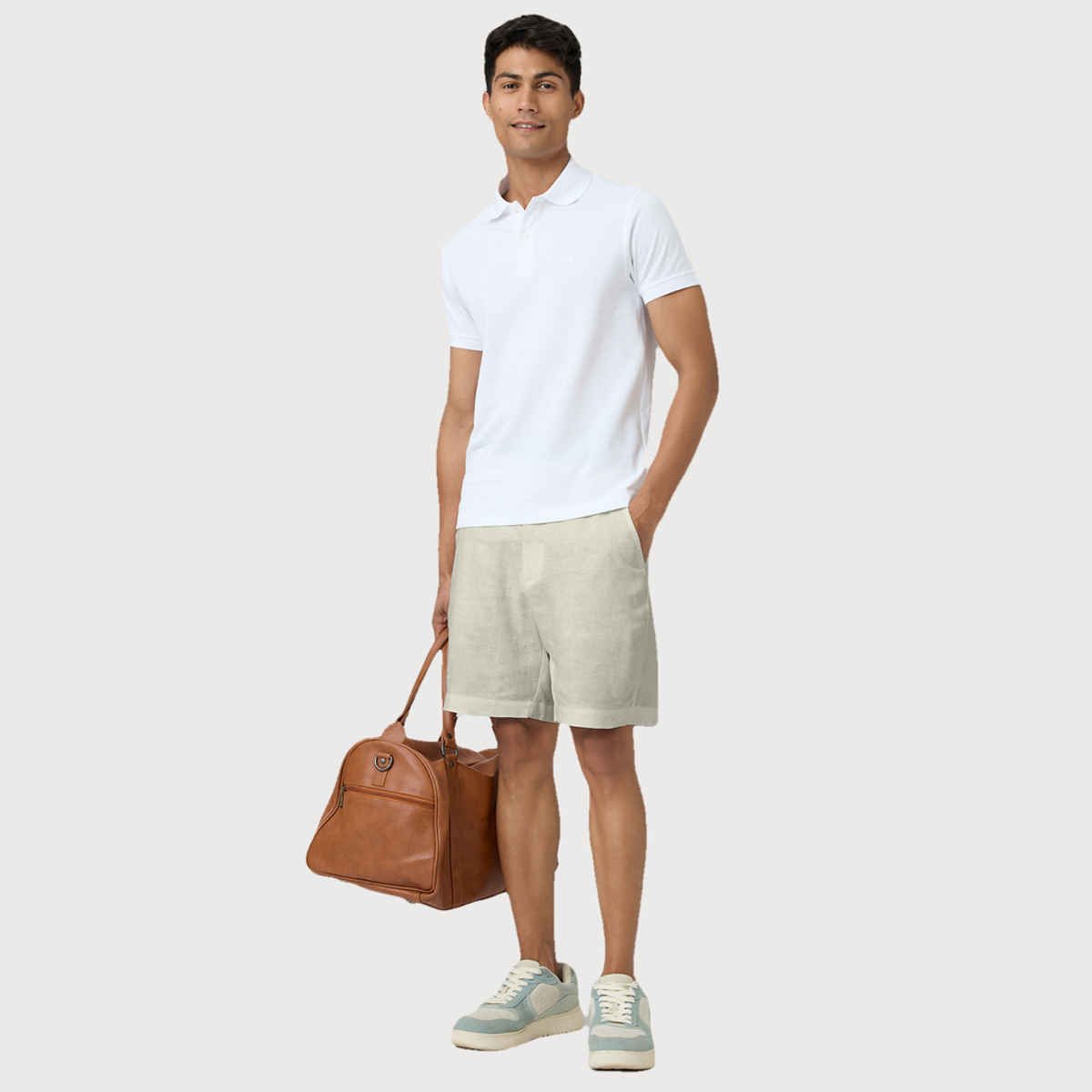 XYXX Nova Polo T-shirt - Polar White | Super Combed Cotton | XXL