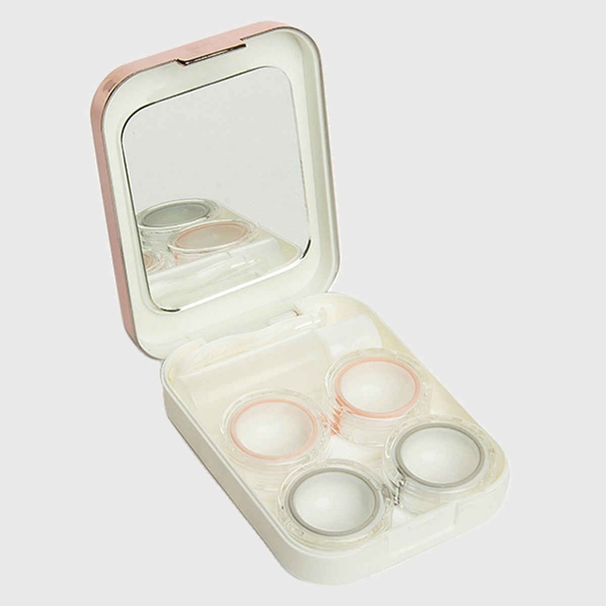 Aqualens Contact Lens Designer Case - Rose Gold | Rectangular