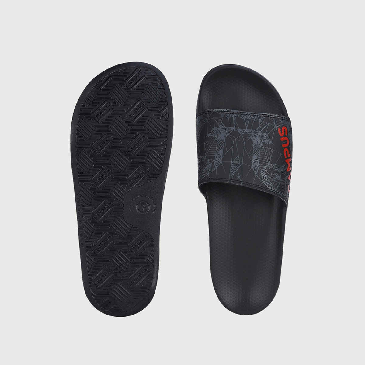 Campus Men's Slides | SL-437 | Black - UK 7
