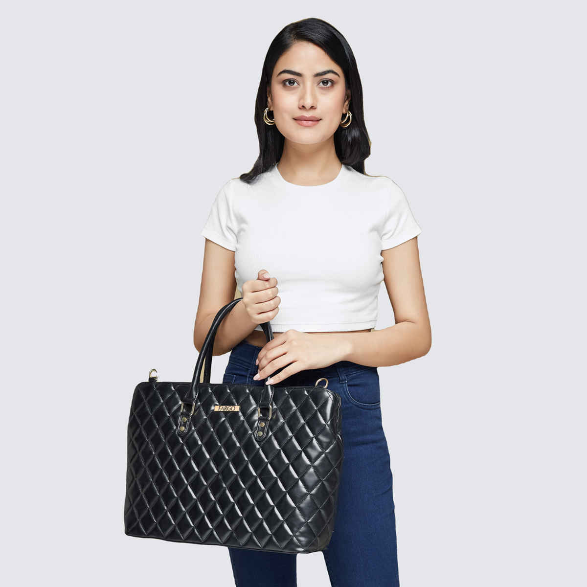 Fargo Women Classic Black Handbag