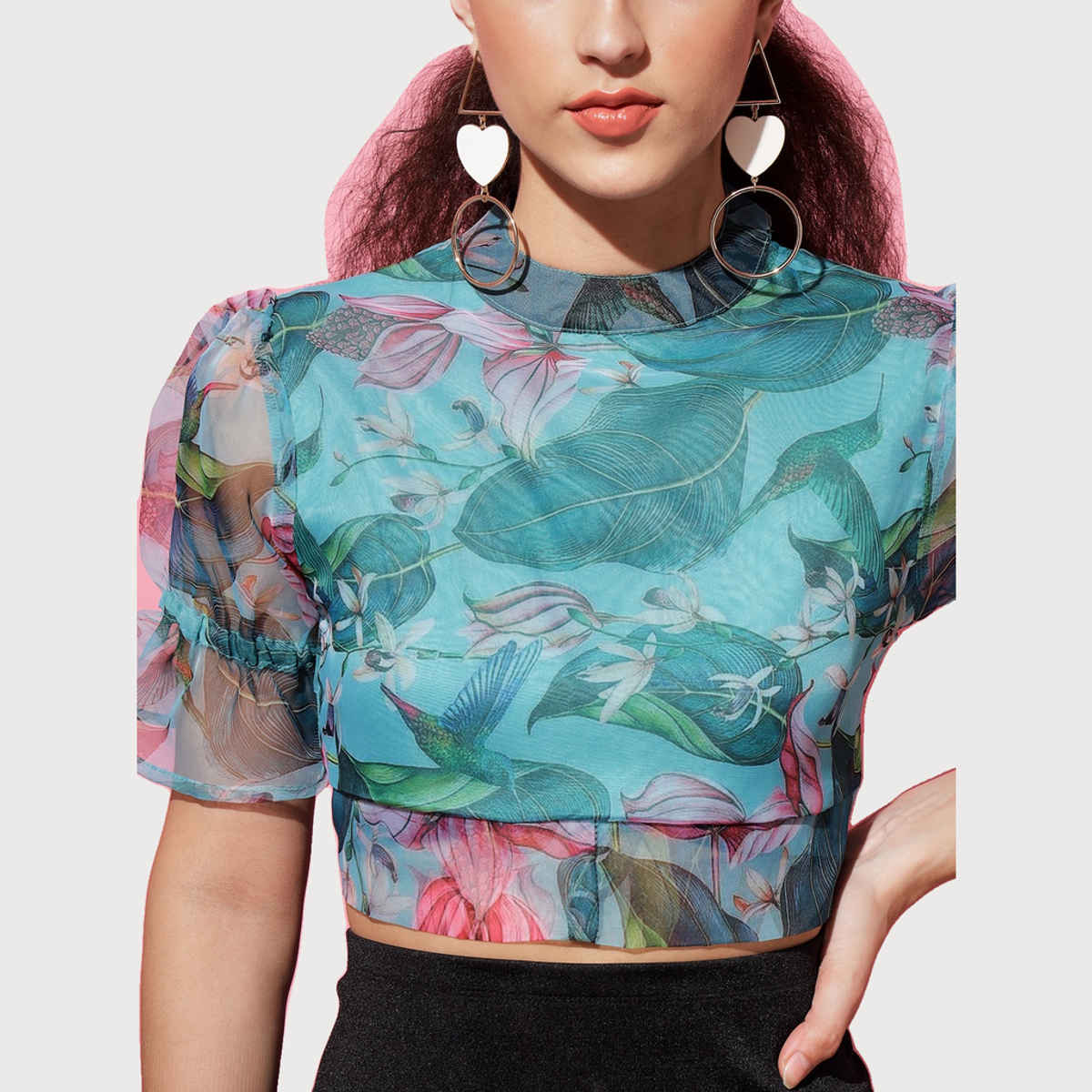 The Dry State Women's Light Blue Tops WTOP | 1186C | M