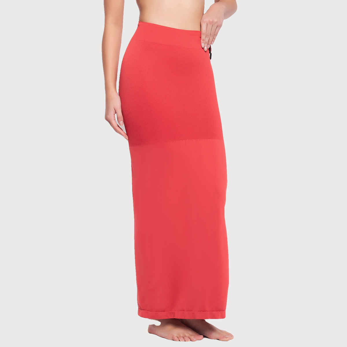 Clovia Saree Shapewear Petticoat With Drawstring (Red - Xxl)