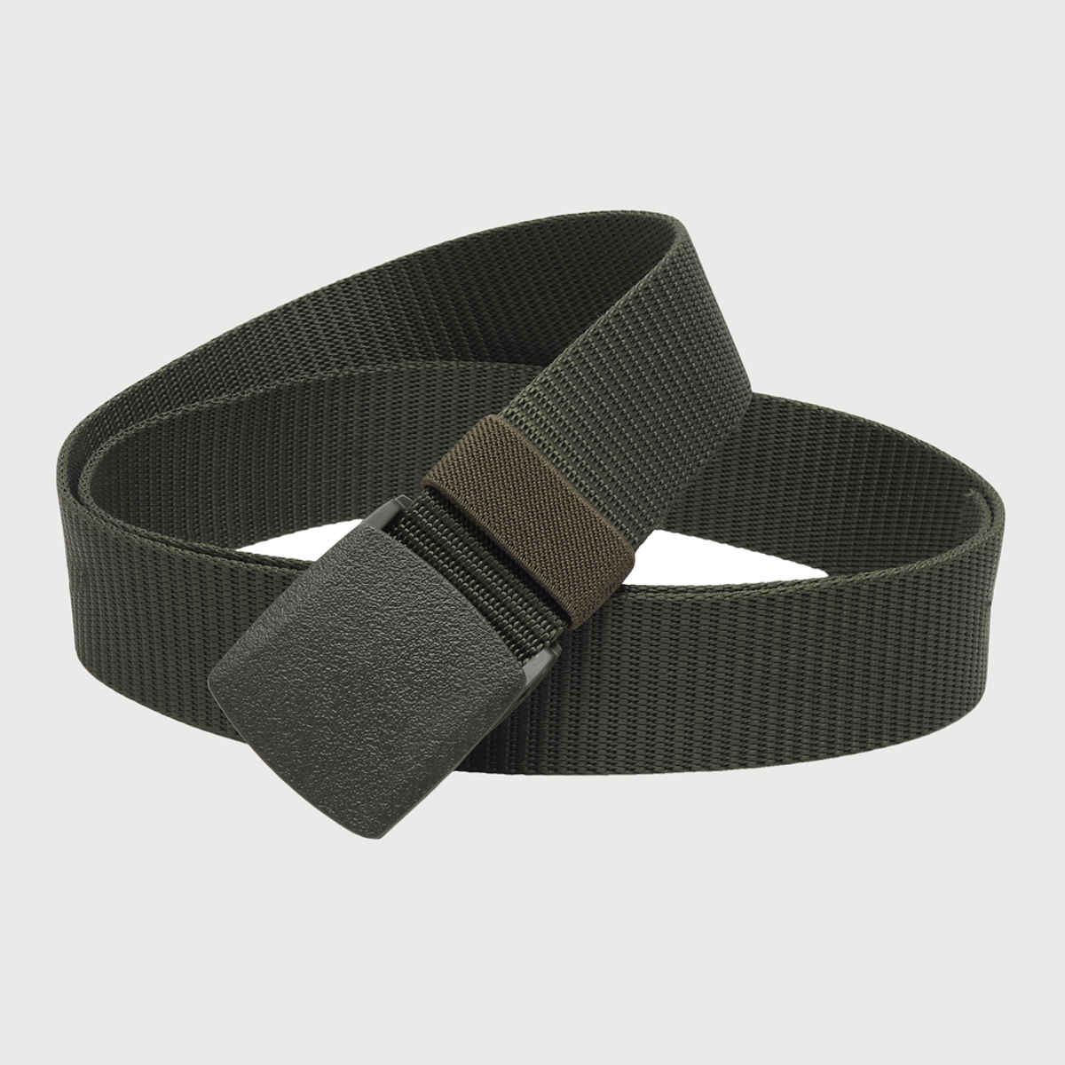 Zoro Men's Solid Woven Fabric Belt | Green - Free Size