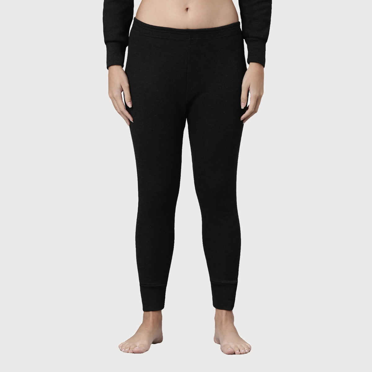 Rupa Thermocot Volcano Thermal Trouser For Women| Anthra Melange| S