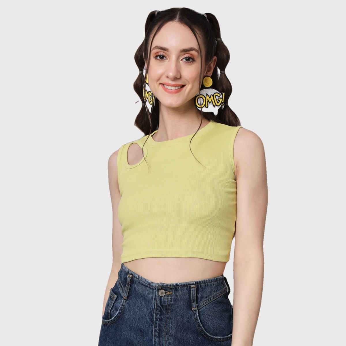 The Dry State Women's Light Green Tops WTOP | 1266A | L