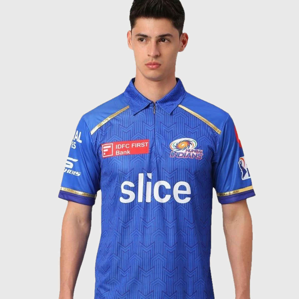 PlayR MI - IPL Fan Men's 100% Polyester Jersey - L