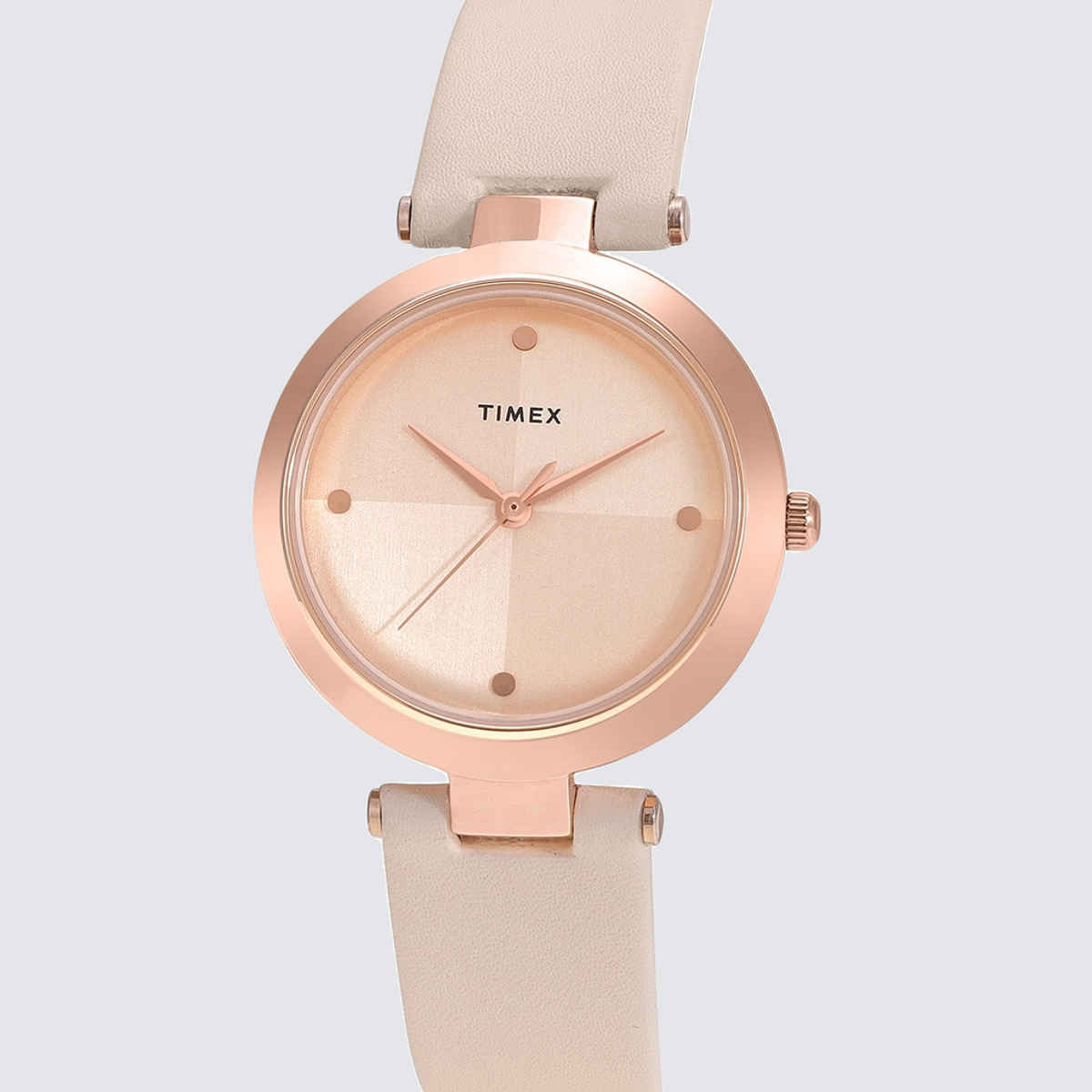 TIMEX Women's Rose Gold Round Dial Analog Watch - TWEL11817