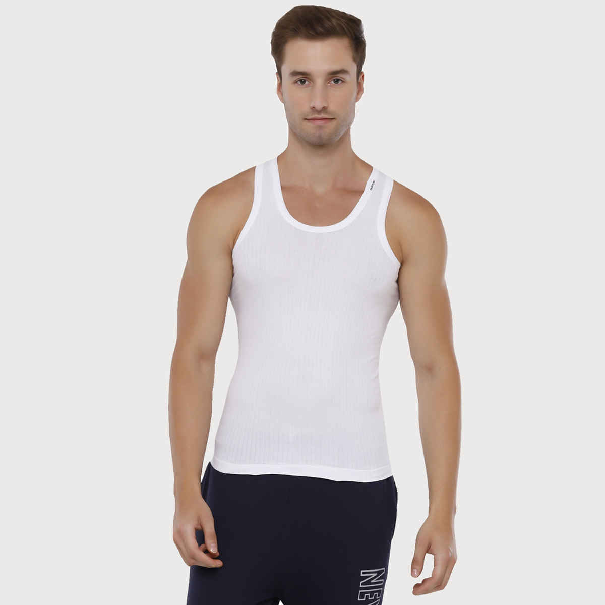 Rupa Frontline Men Xing White Rn Vest, White, 80, P03