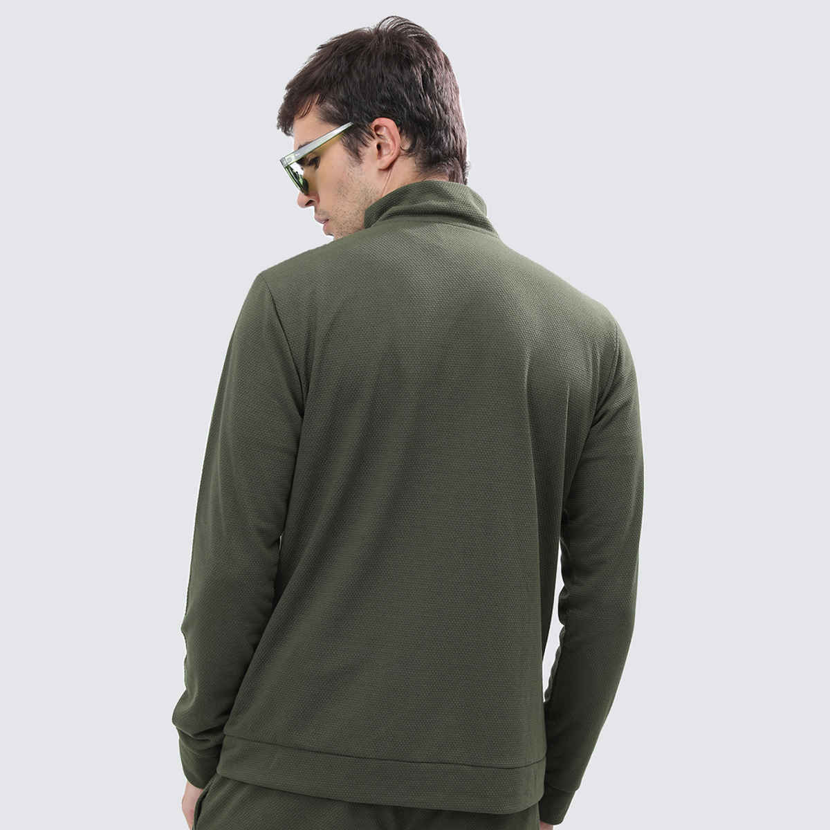 HIGHLANDER Men's Mock Neck Tailored Jacket | Olive - S