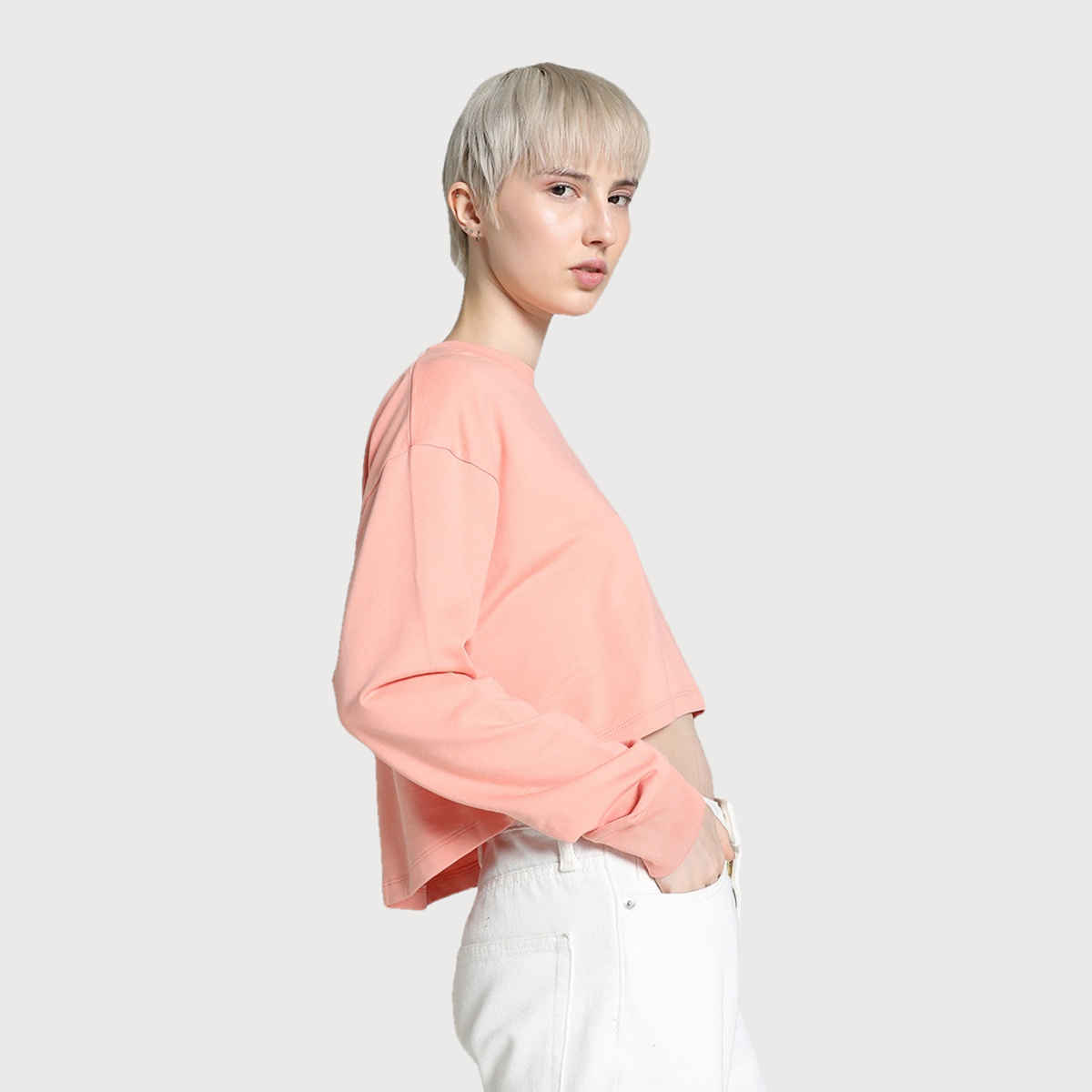 Puma Women's Sweatshirt Crew Neck Relaxed Fit - Pink | S