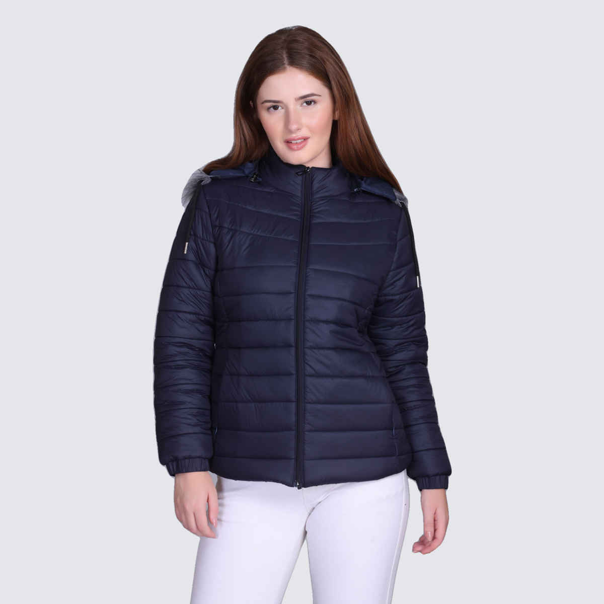 WESTCREW Women's Padded Winter Full Sleeve Jacket | WC-0080navy| Navy Blue - M