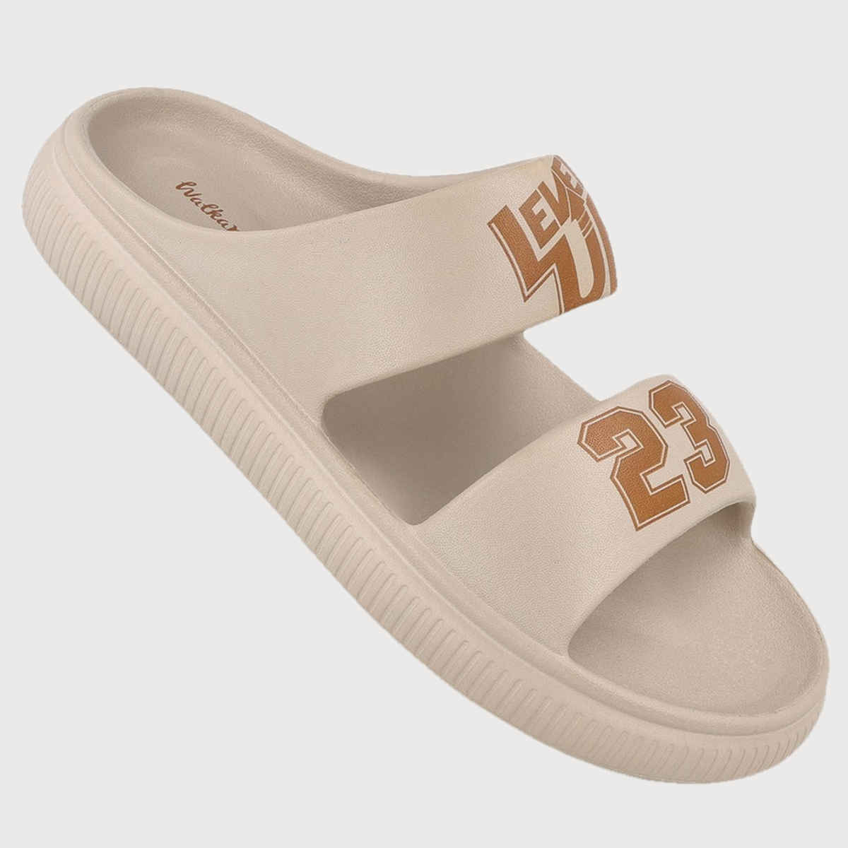 Walkaroo Men's Daily Wear Comfort Sandals - WC8711 Griege | UK8