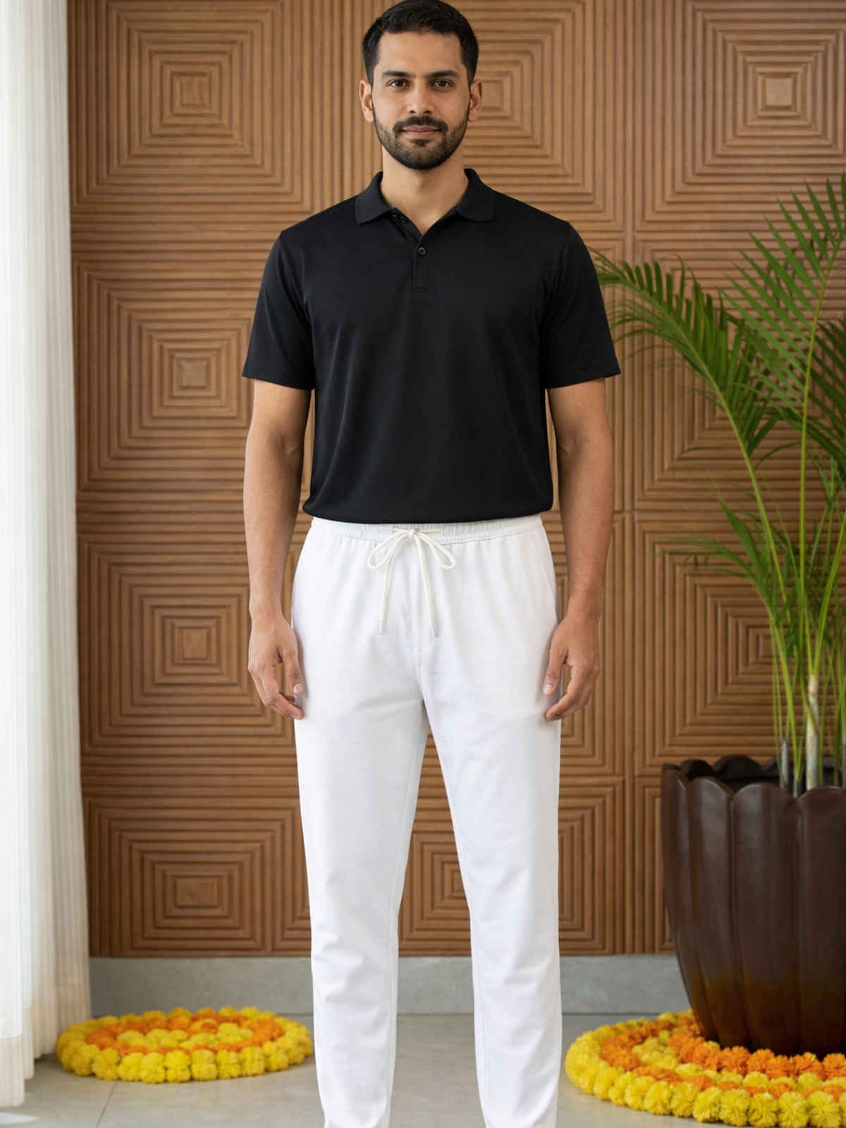 Jompers Men s Cotton Solid Pyjama ANKPJ 006 - White | 30