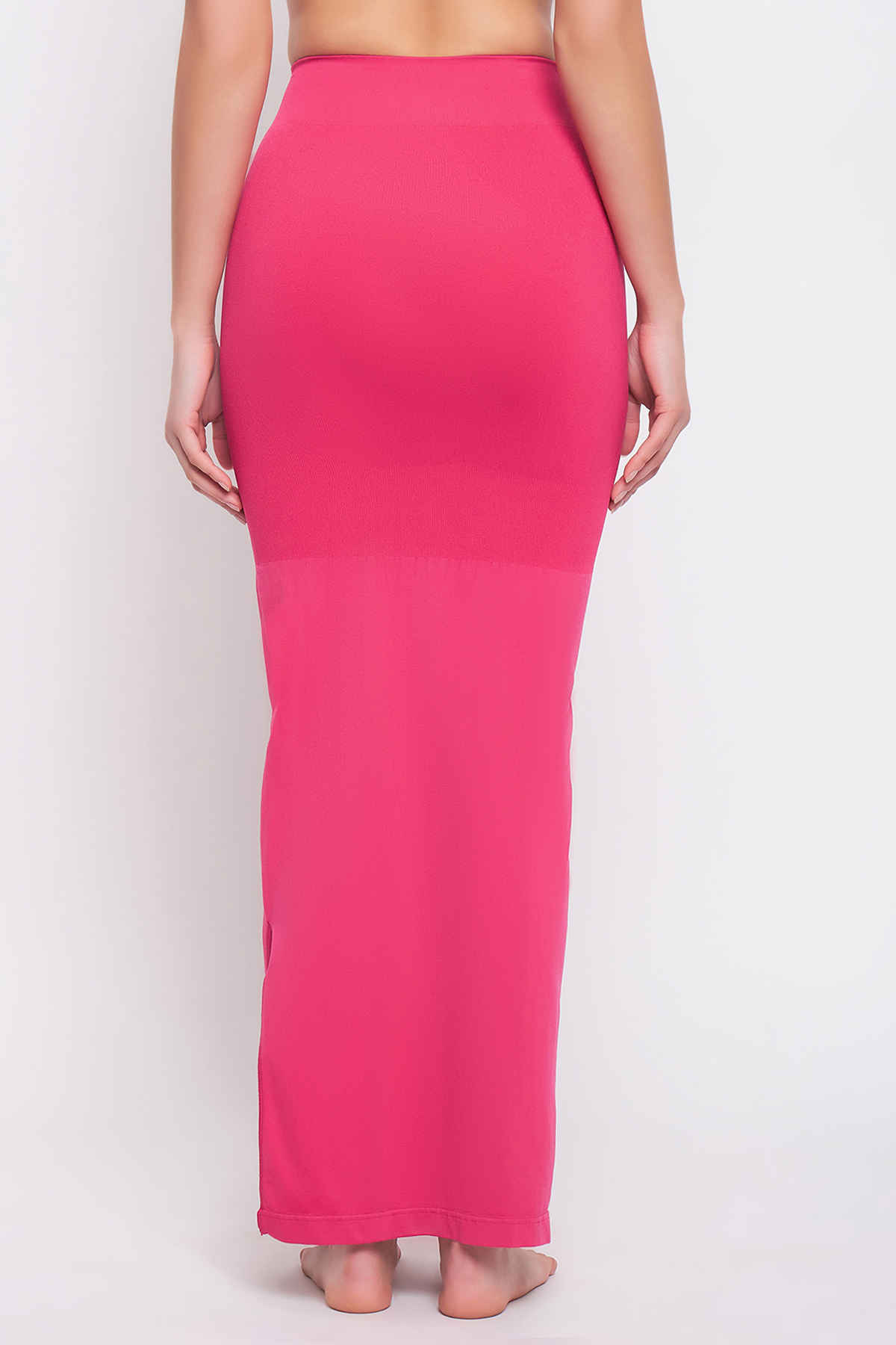 Clovia Women's Saree Shapewear with Drawstring | Dark Pink - L