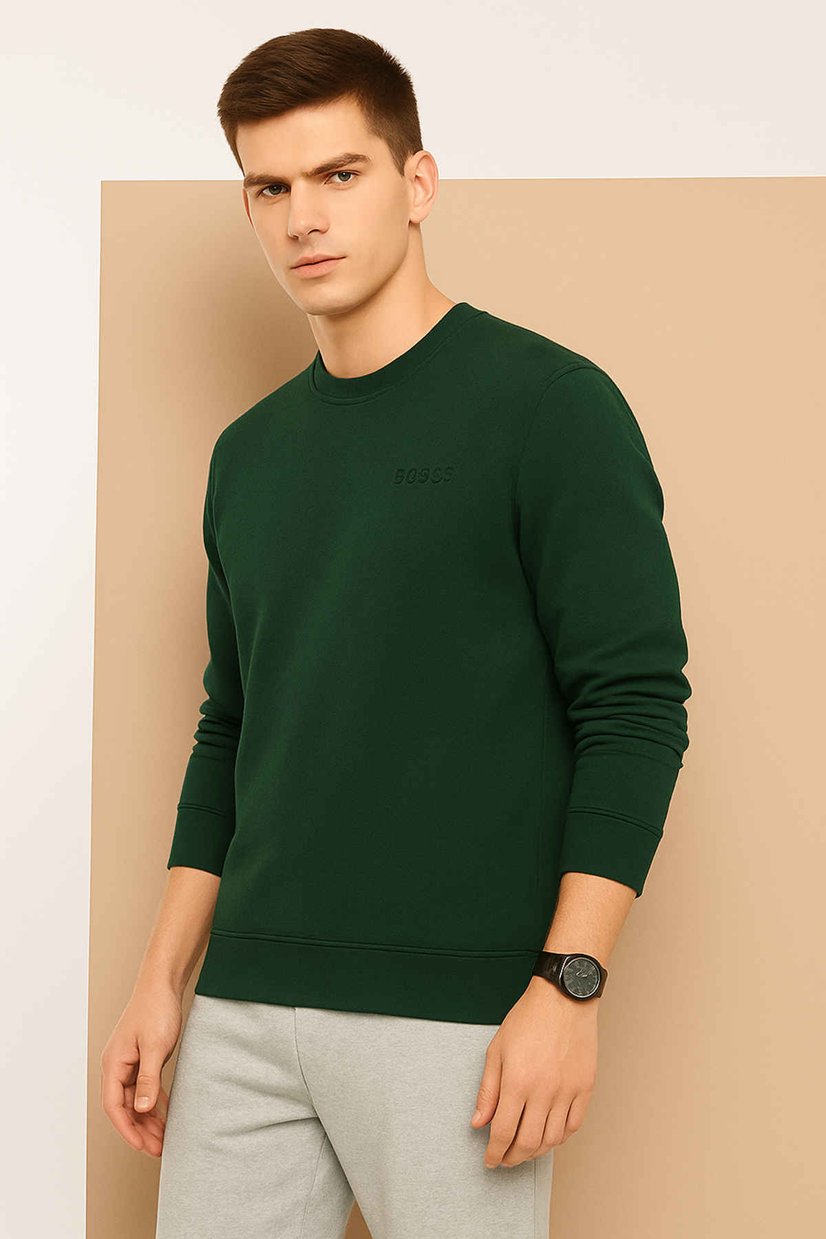 Alcis Men's Sweatshirt | Olive - XL