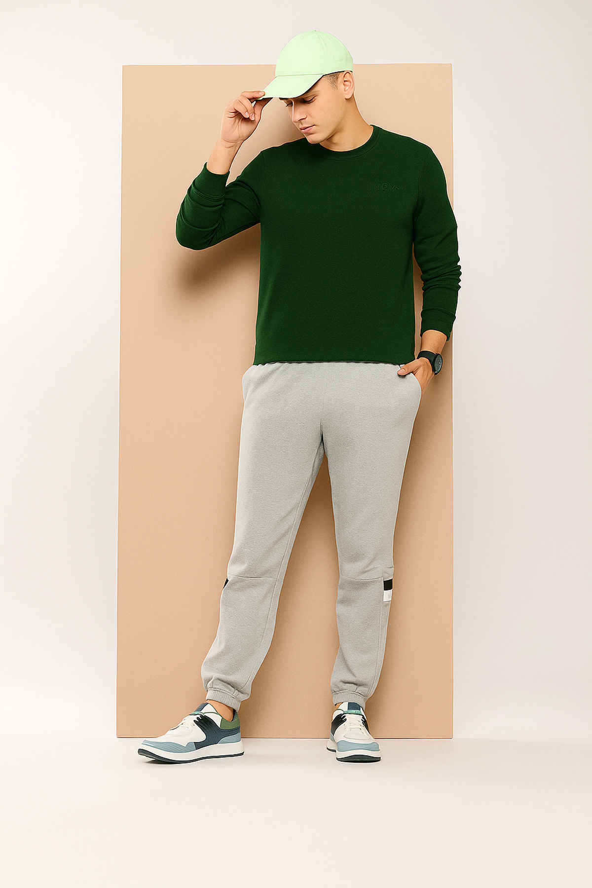 Alcis Men's Sweatshirt | Olive - XL