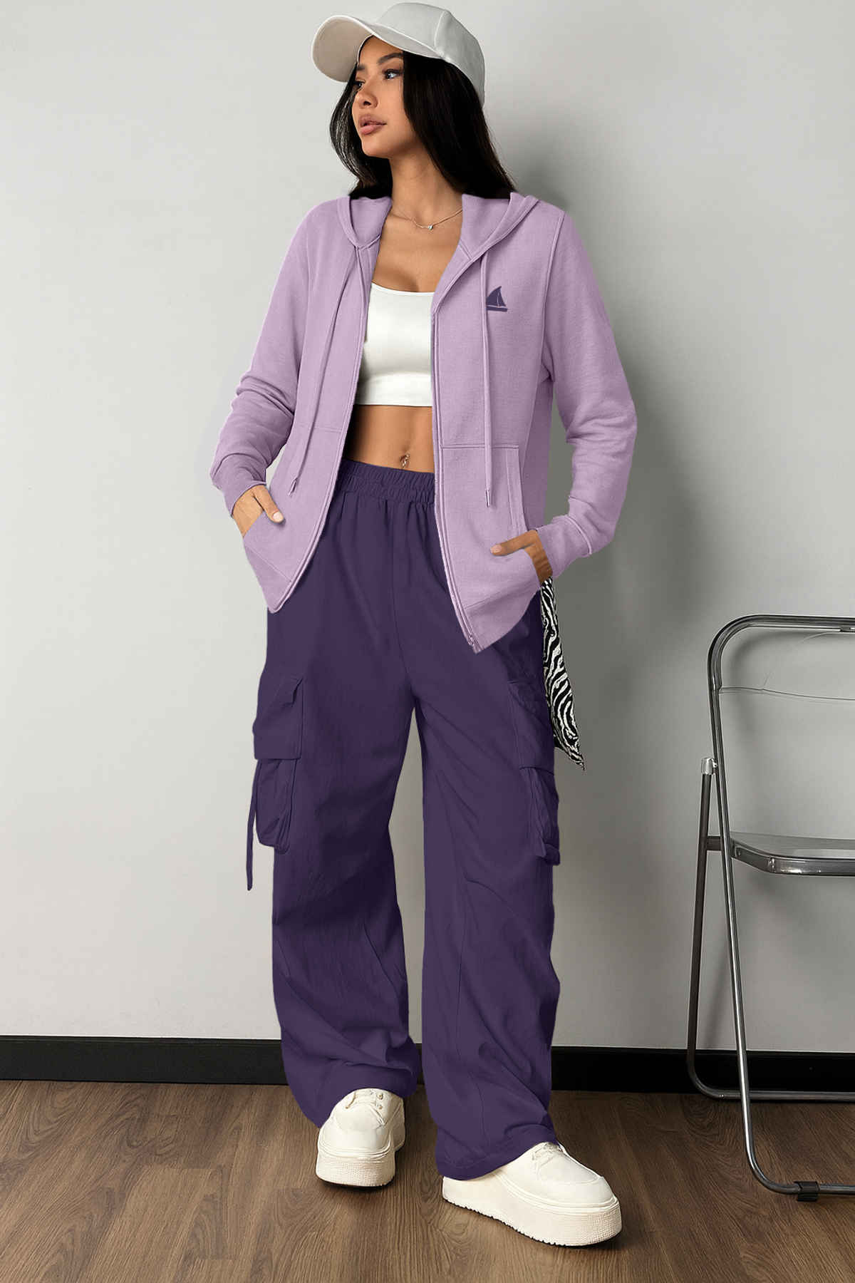 The Dry State Women's Sweatshirt | WSWE1927D | Lavender - S