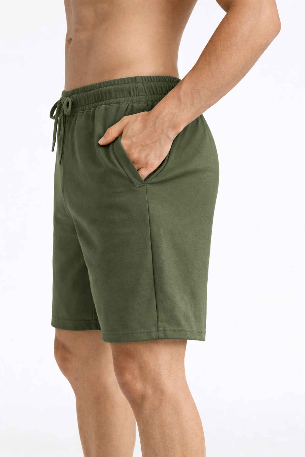 Gcyx Men's Soft And Casual Lower Wear Shorts Everyday | Olive - L