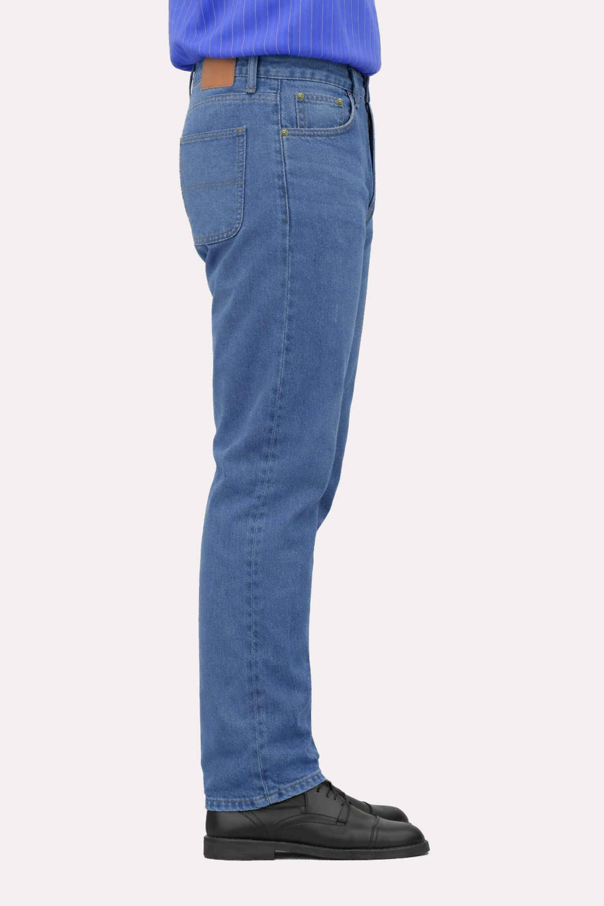 FTX Men Solid Denim Slim Fit Light Blue Jeans | 30