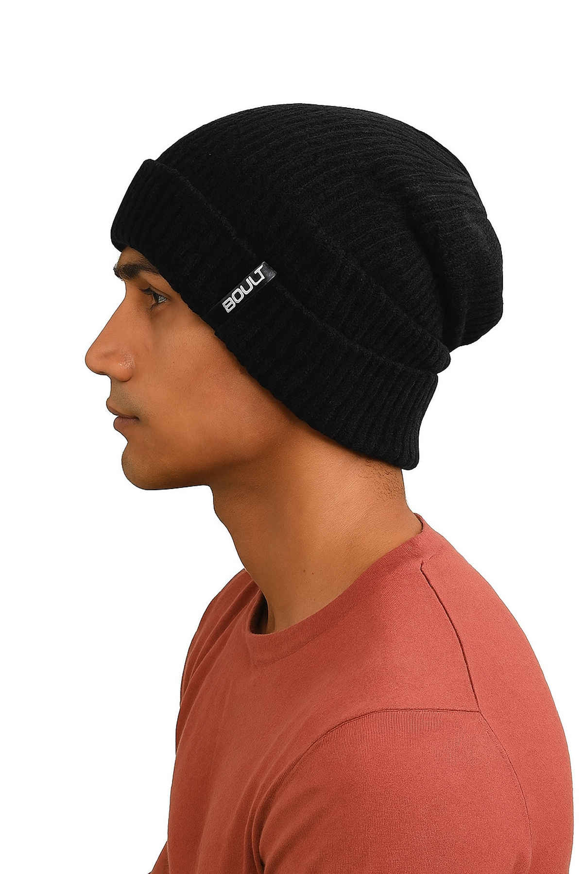 Blynk Warm & Stylish Woolen Unisex Winter Cap |Perfect for Cold Weather | Black