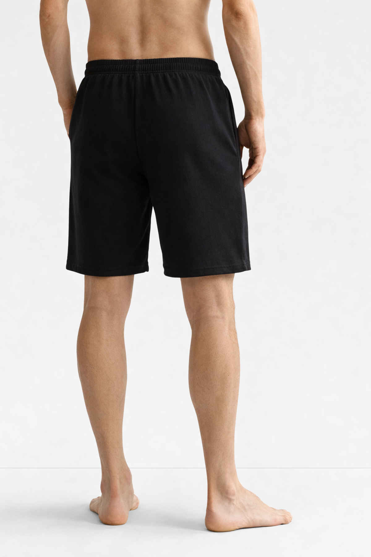 Gcyx Men's Soft and Casual Lower Wear Everyday Shorts | Black - L