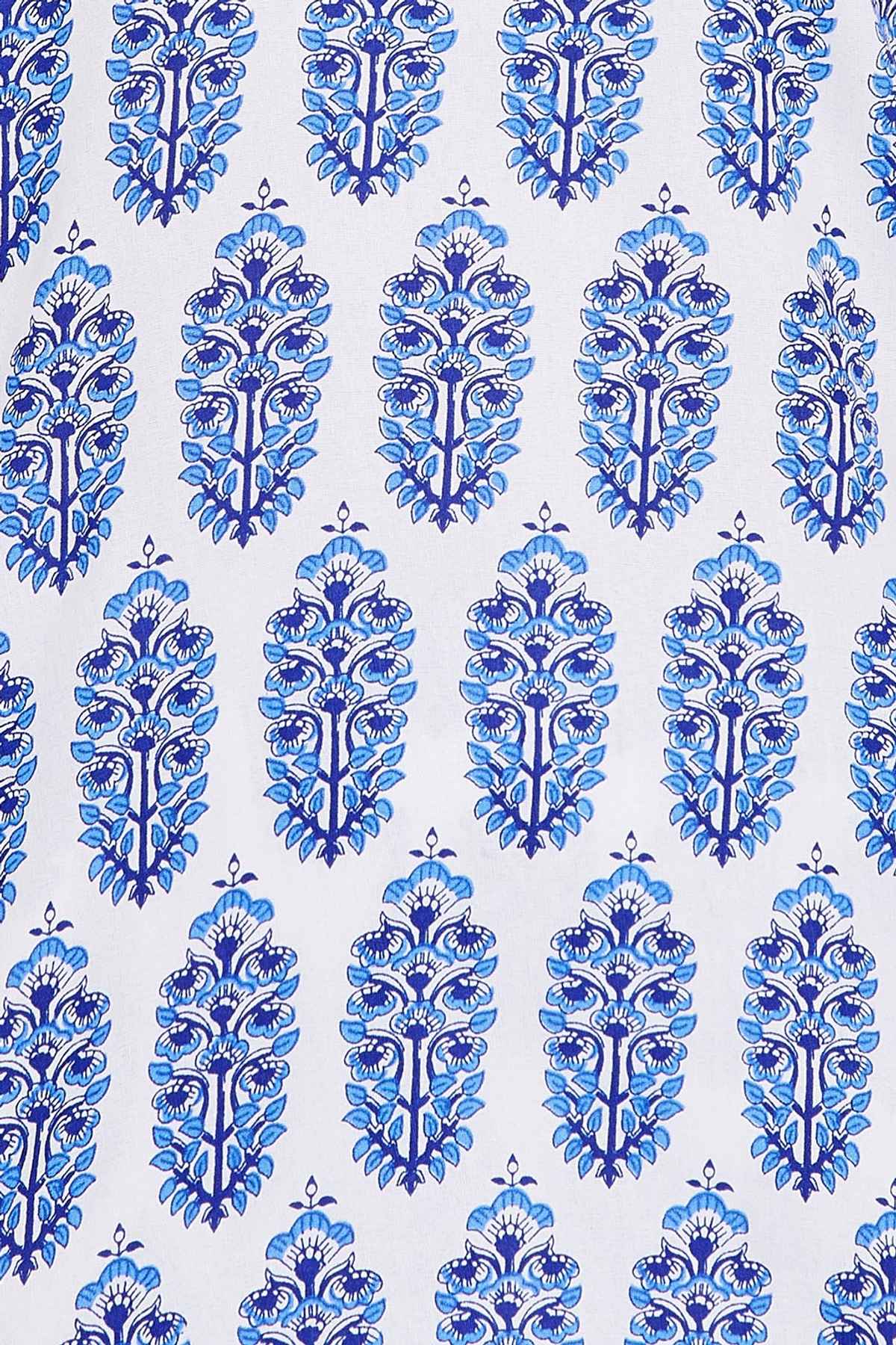 Clovia Pretty Florals Top & Pyjama - 100% Cotton(White - Xl)