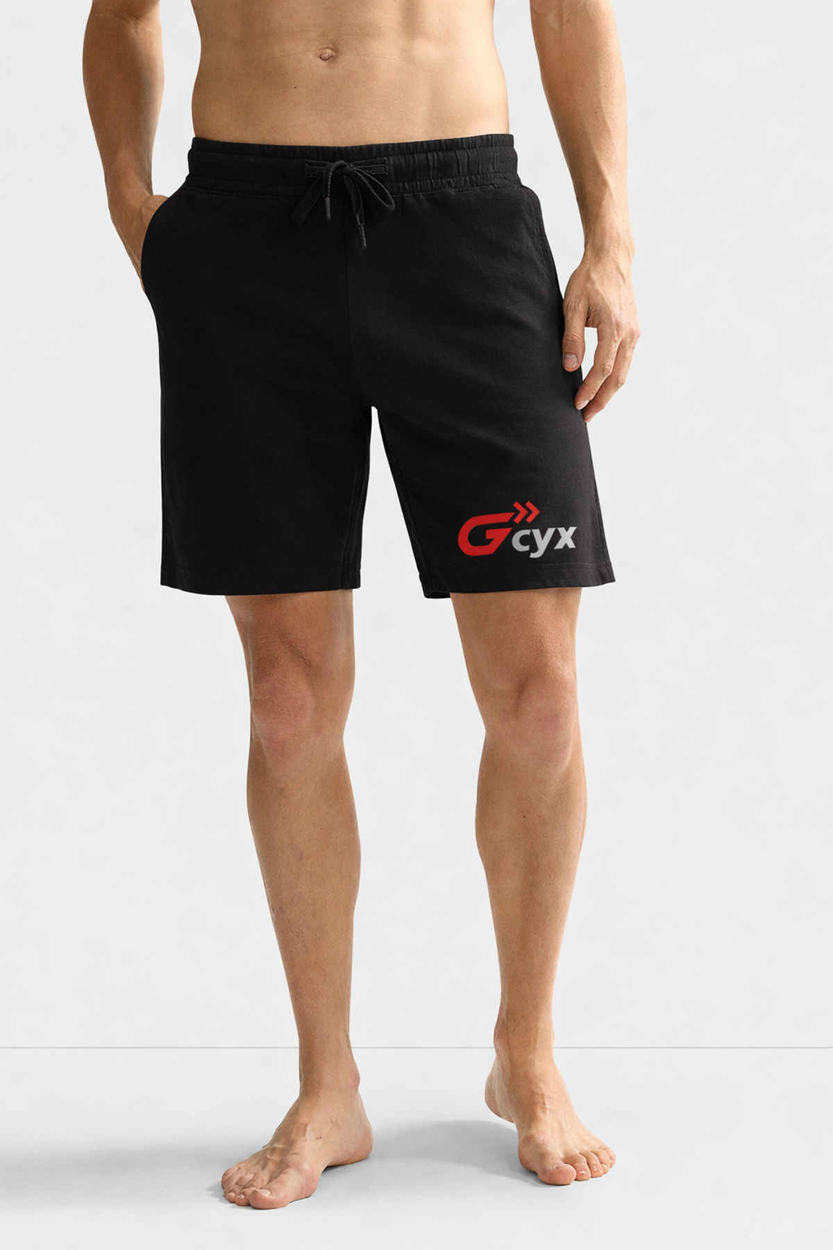 Gcyx Men's Soft and Casual Lower Wear Everyday Shorts | Black - L