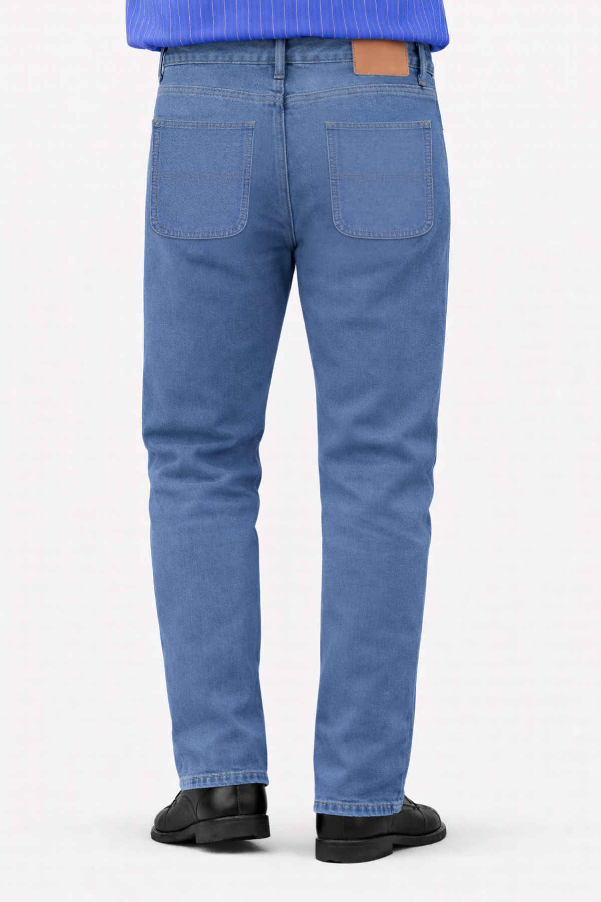 FTX Men Solid Denim Slim Fit Light Blue Jeans | 30