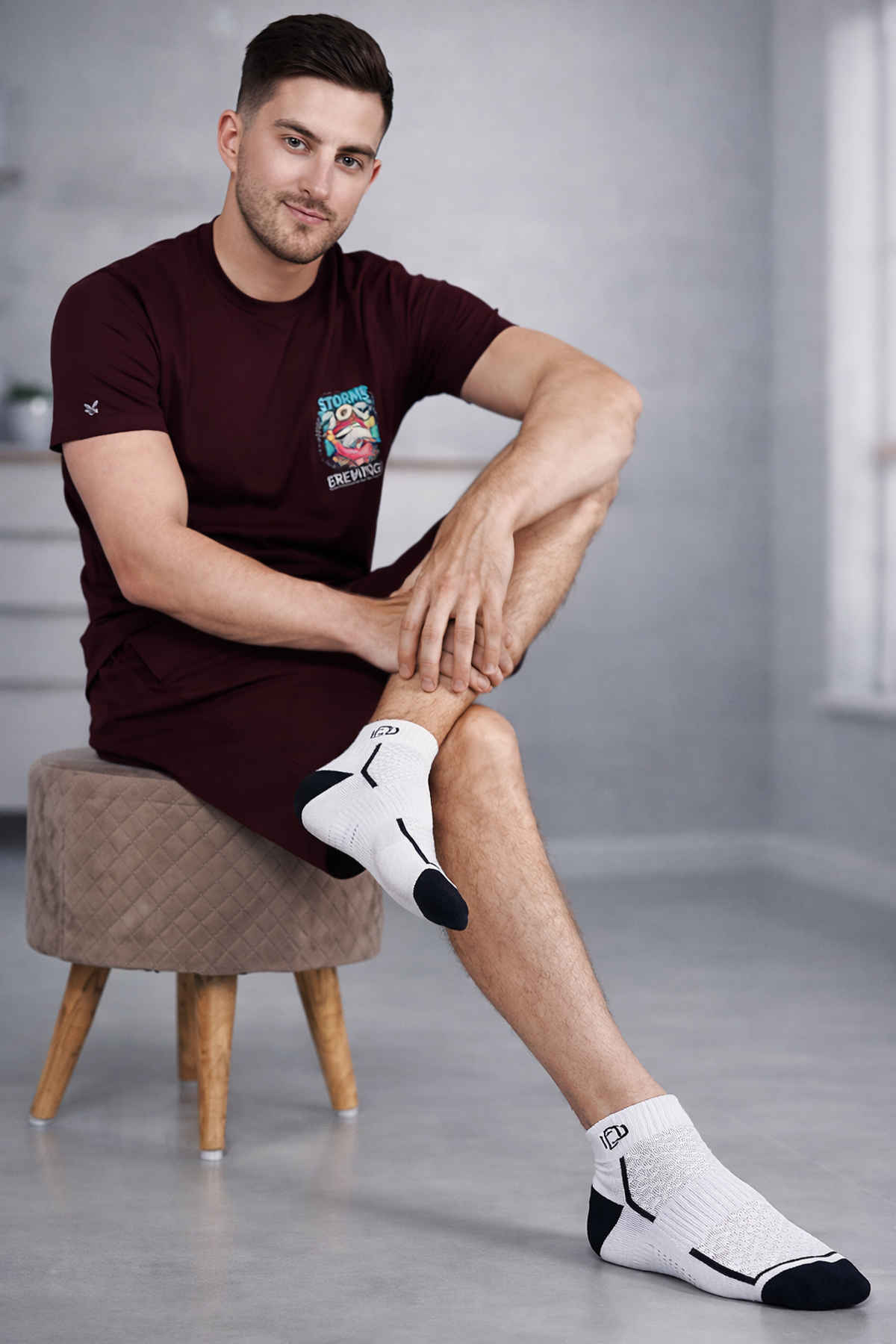 Dollar Men's Polyester Ankle Length Socks | Multicolour - Free Size