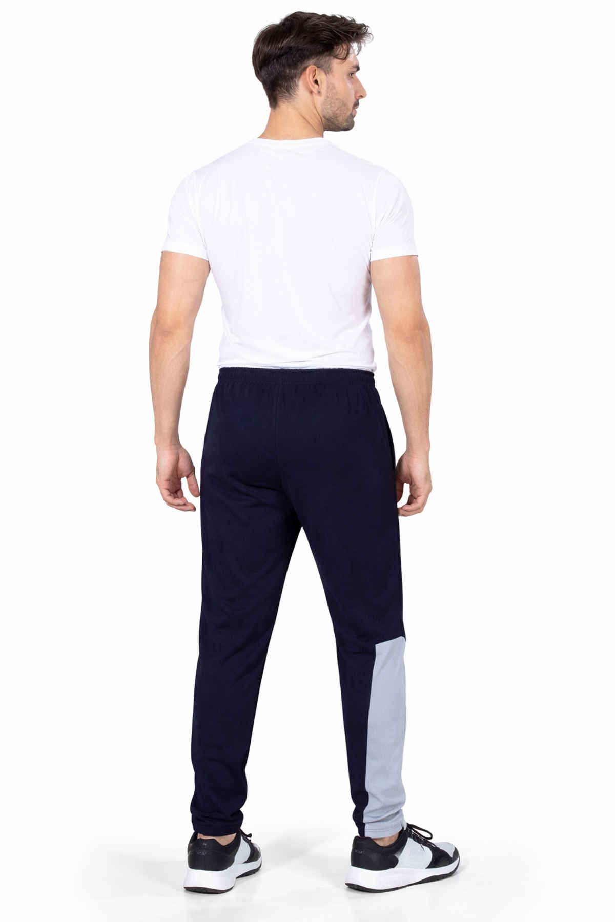 GCYX Men's Track Pant | 90% Poly 10% Cotton Comfortable Wear | Pop Cut N Sew | Navy Blue - L