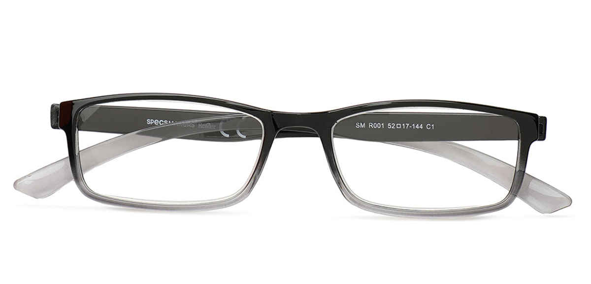 Specsmakers Unisex Solid Computer Glasses | Black and Grey - M