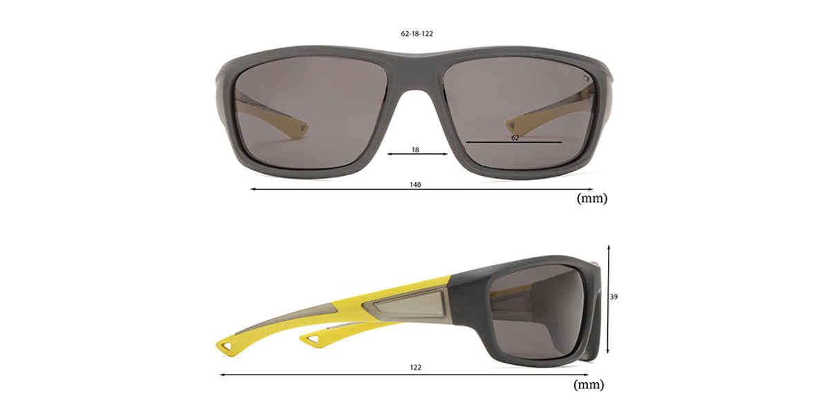 Specsmakers Unisex Solid Plastic Sunglasses | Grey - Free Size