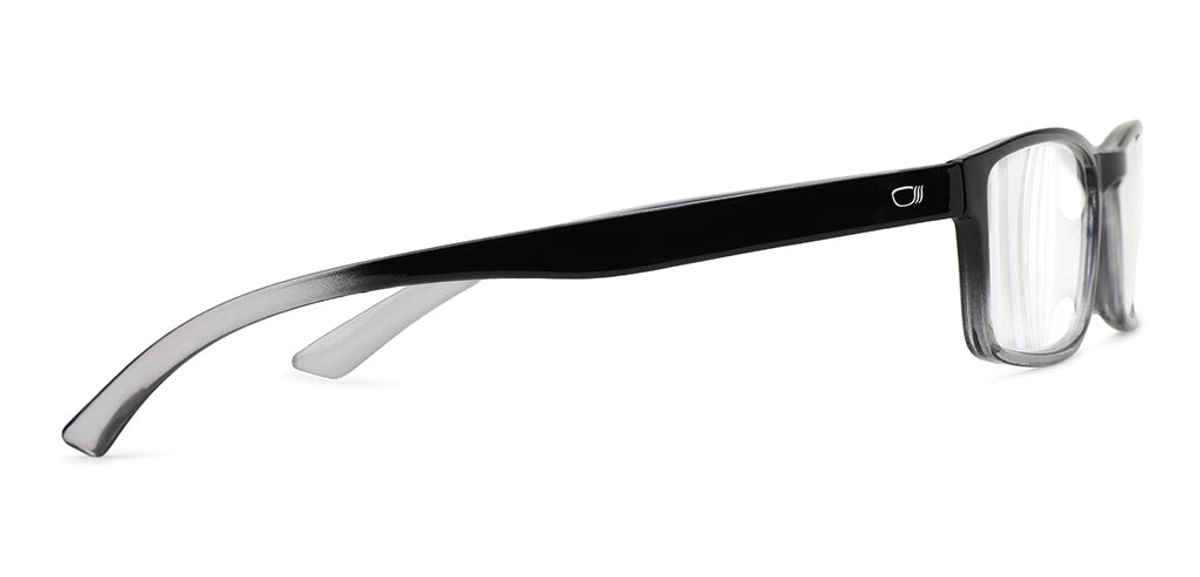 Specsmakers Unisex Solid Computer Glasses | Black and Grey - M