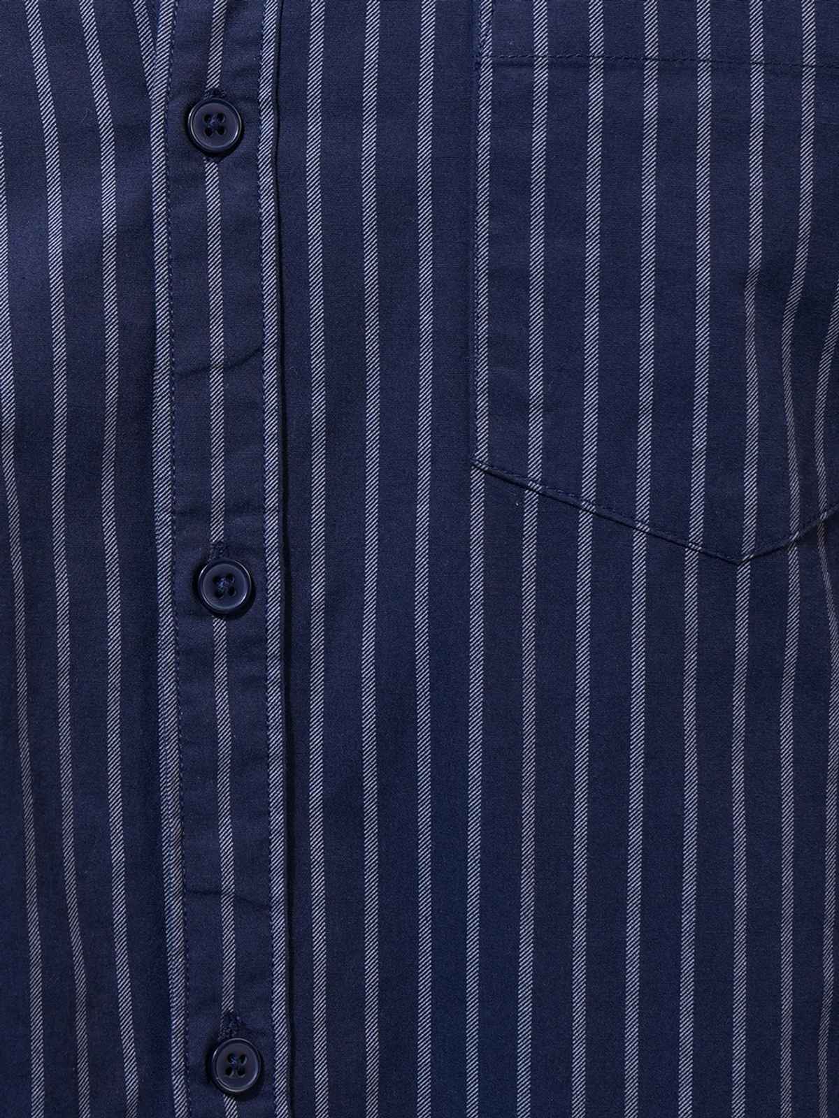 Highlander Men's Checked Slim Fit Shirt | Navy & Grey | M