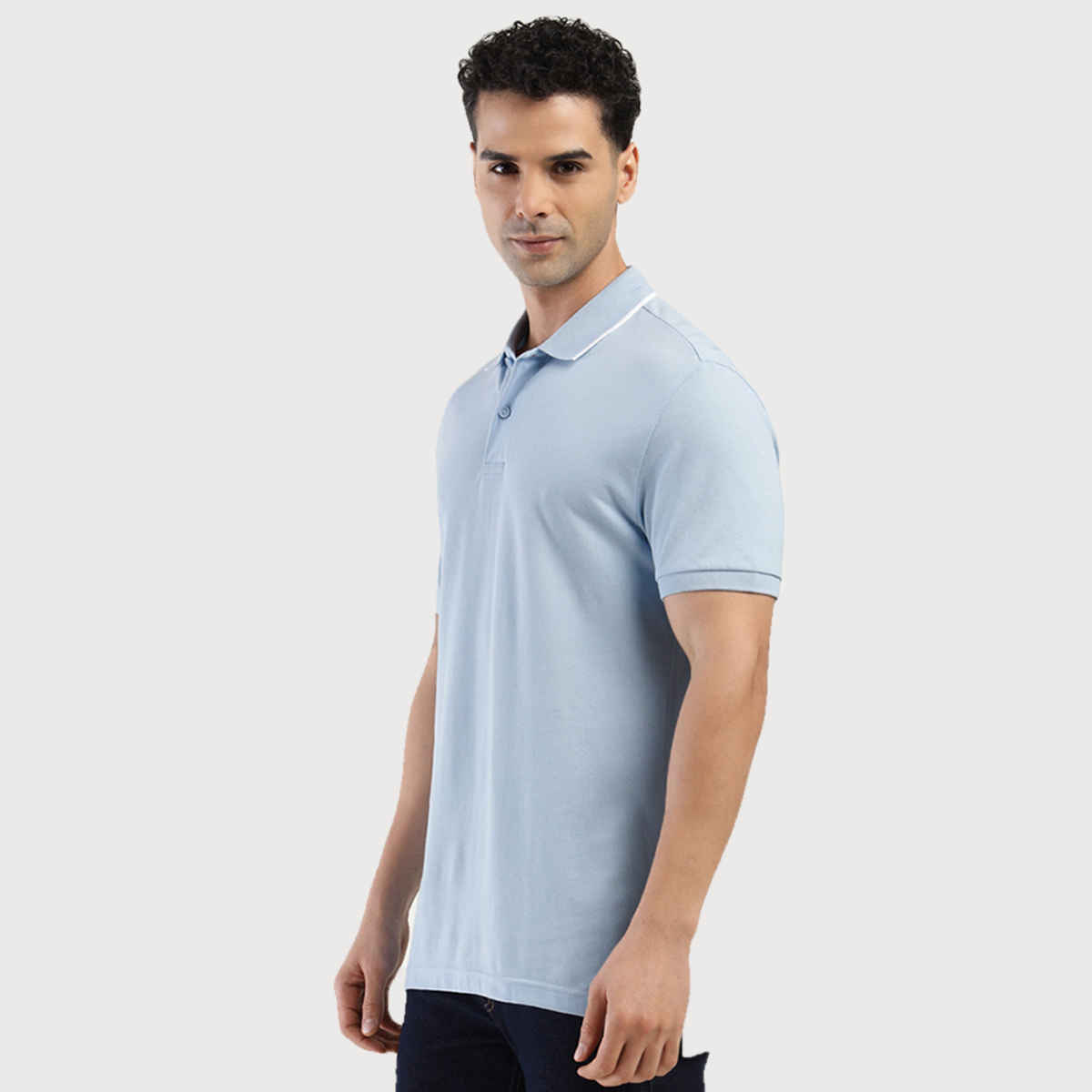 Levi's Men's 100% BCI Cotton Polo T-shirt | Sky Blue - M