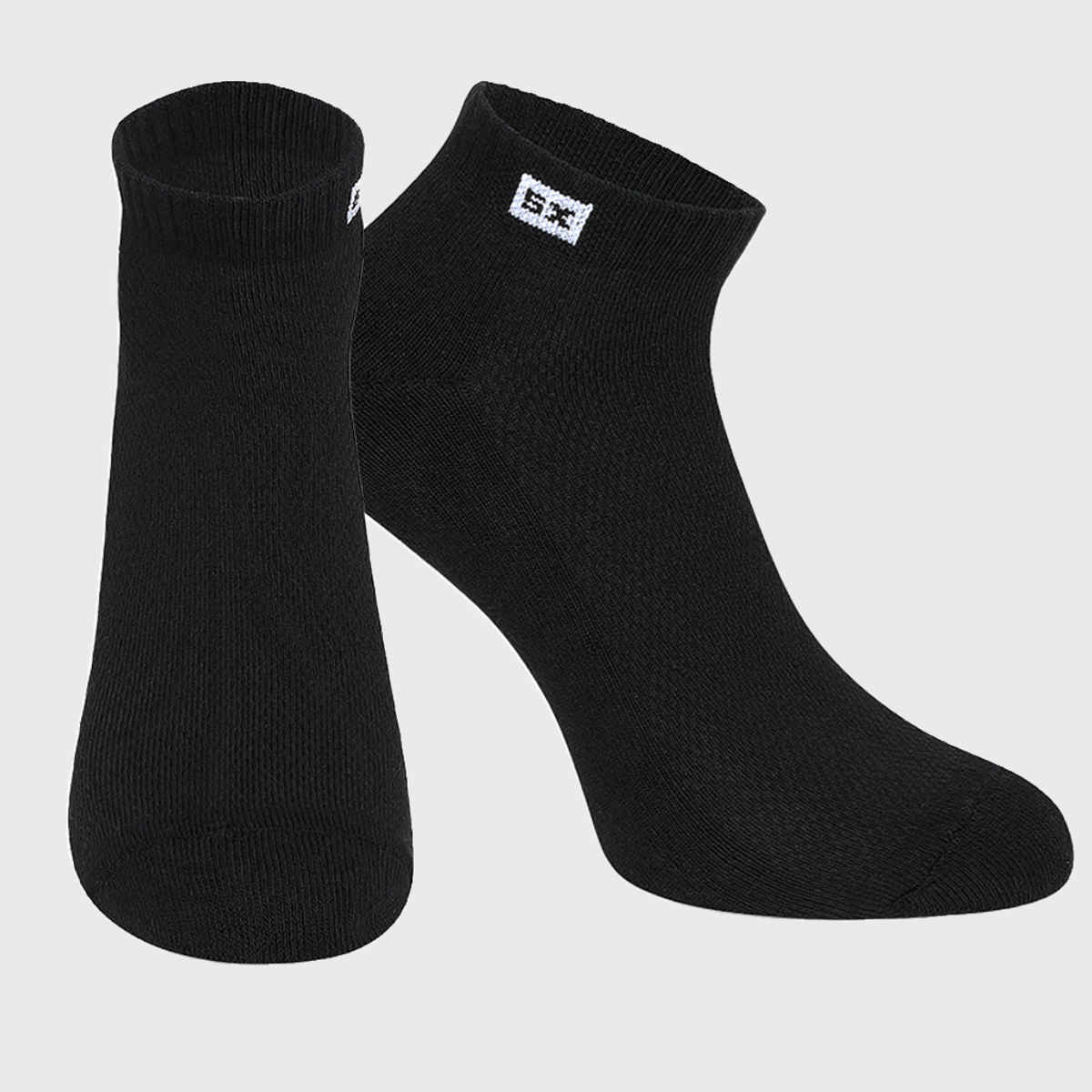 Supersox Men's Solid Combed Cotton Ankle Socks | Multicolour - Free Size