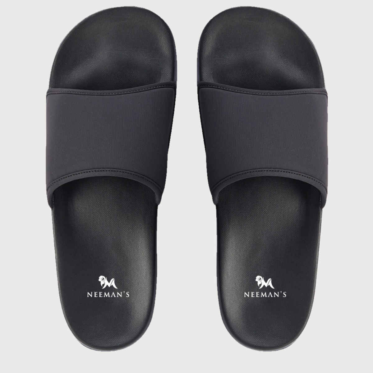 Neemans Unisex Eco Slides - Coal Black | UK 6