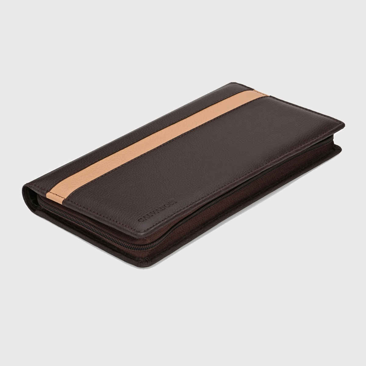 Calvadoss Cheque Book Holder | CHQ810 | Brown And Tan