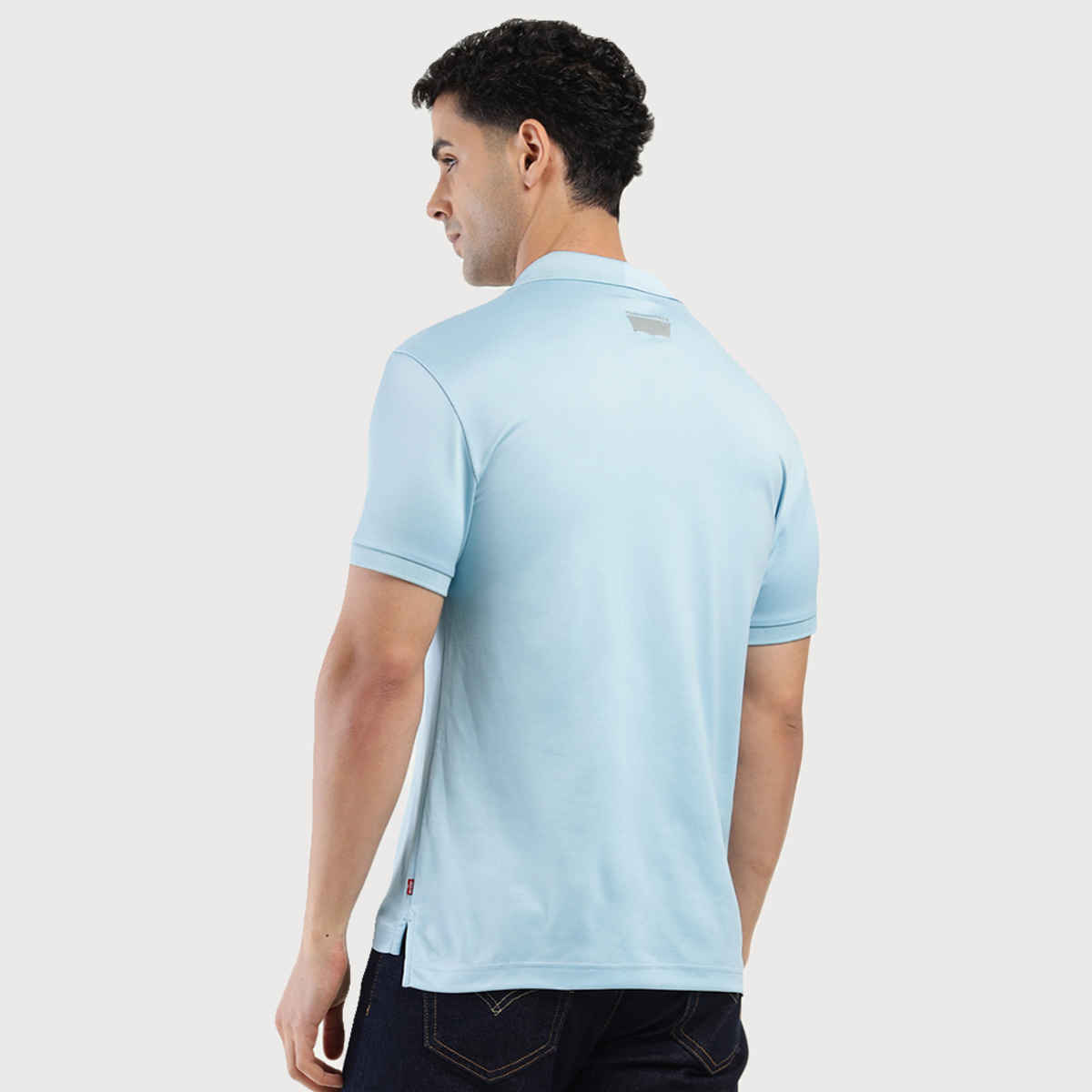 Levi's Men's 100% Polyester Polo T-shirt | Sky Blue - XL