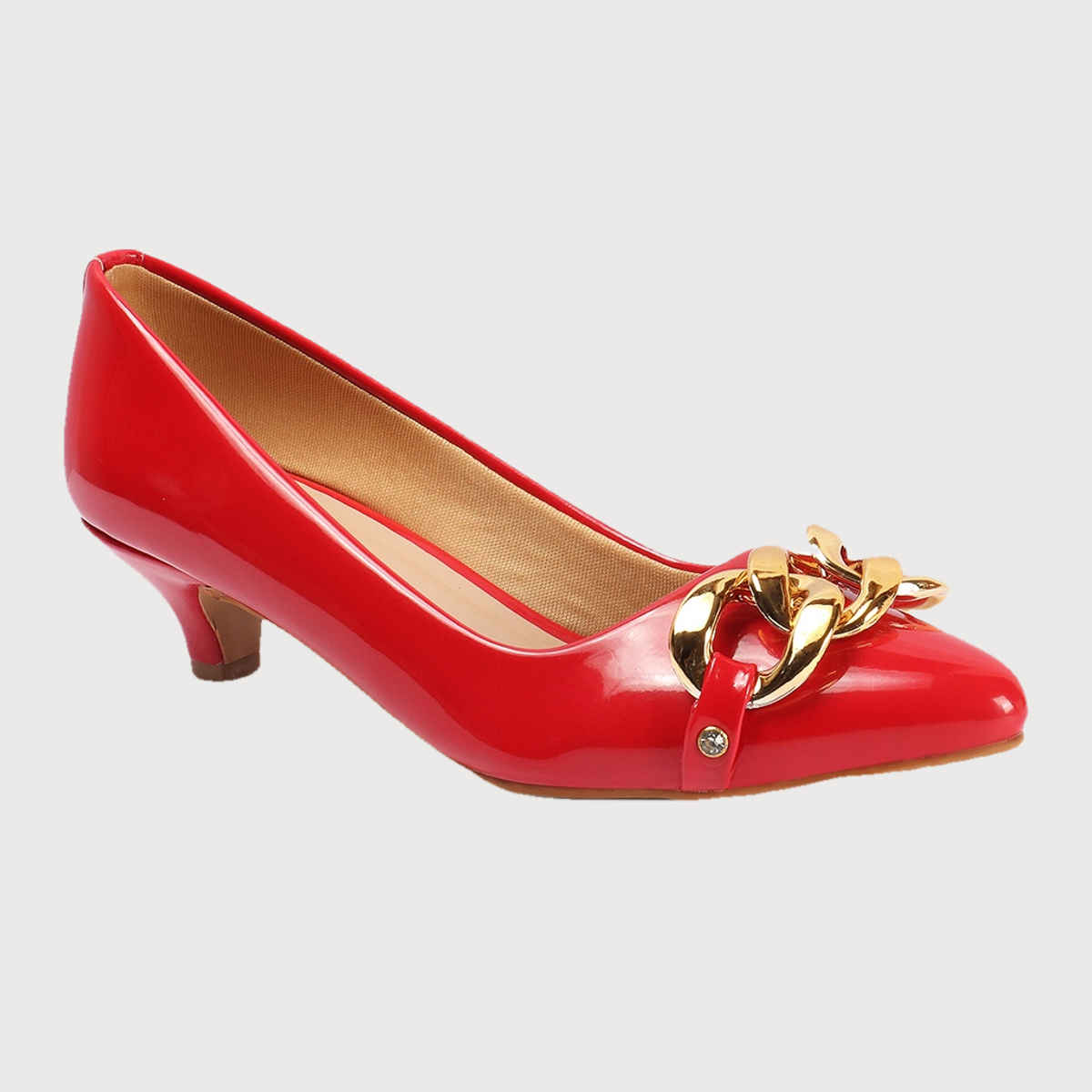 Carlton London Women Red Heels Sandal | UK 5