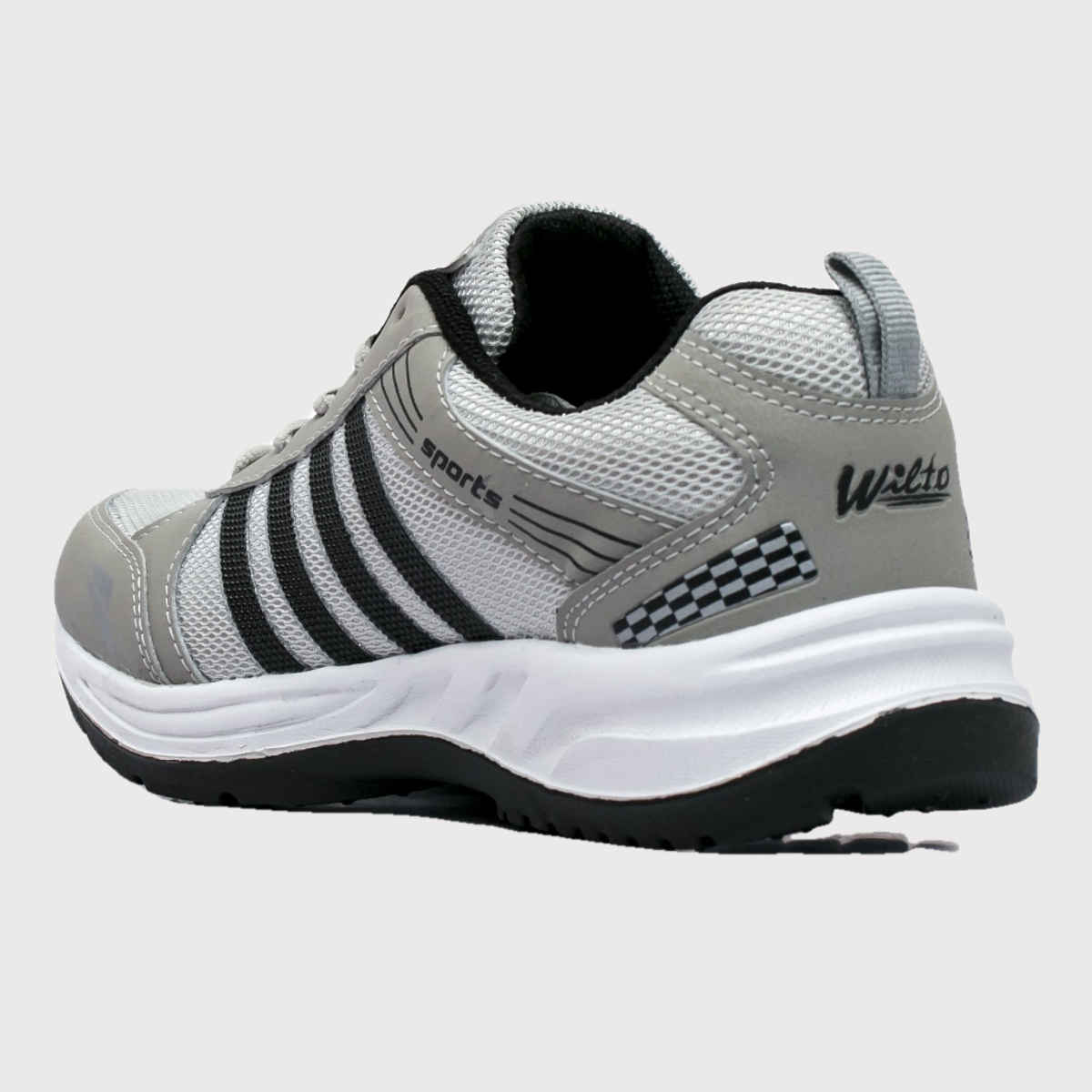 Asian Wndr-13 Men Sports Shoes | Grey-Black | Size-7